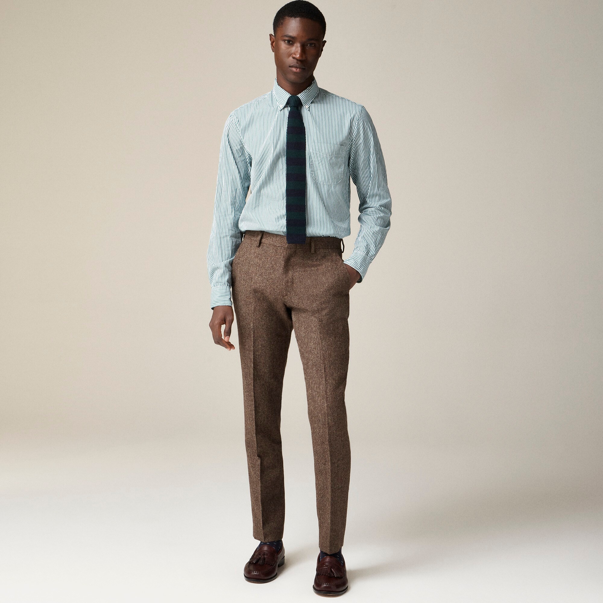 Ludlow Slim-fit suit pant in English wool tweed