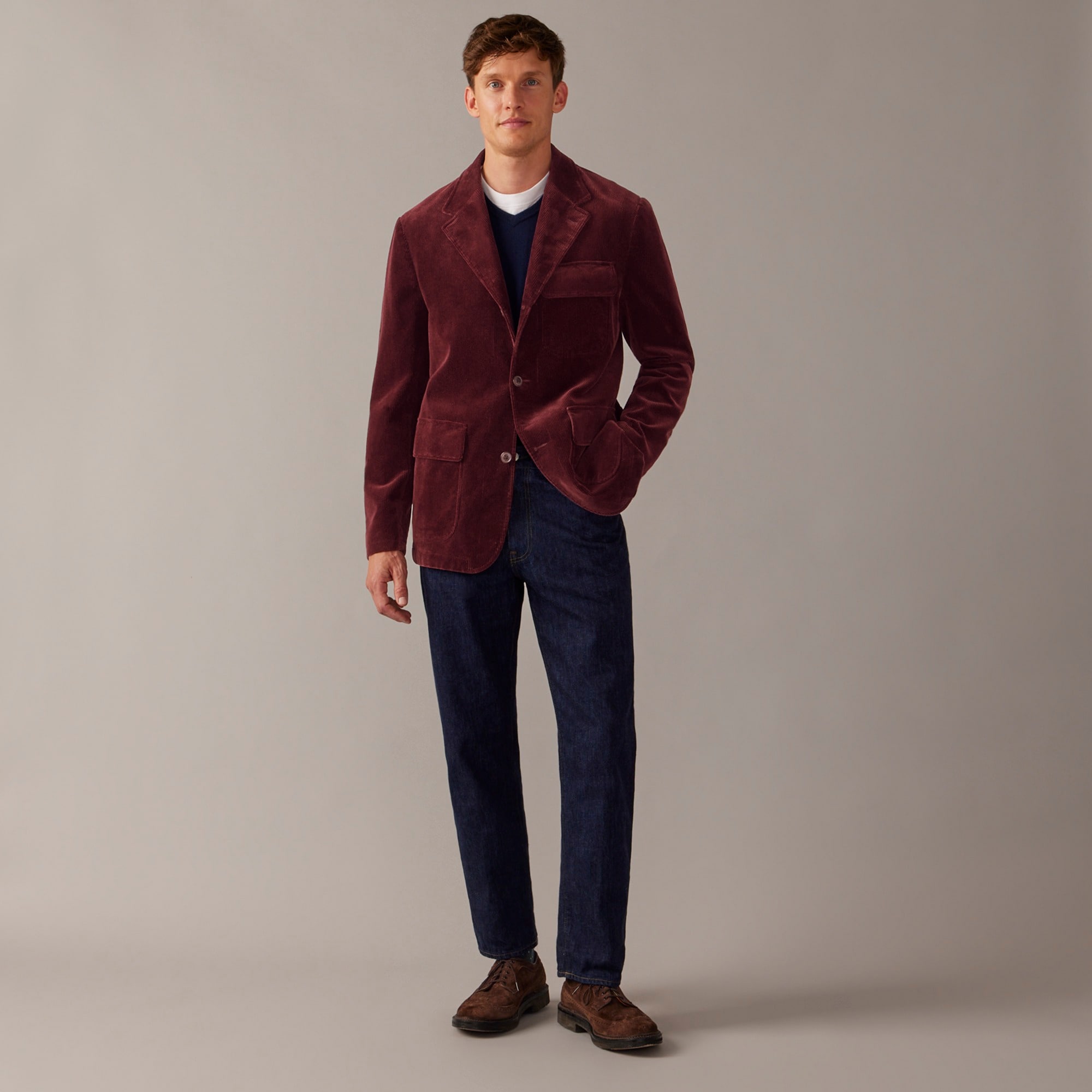 j.crew: relaxed-fit blazer in italian cotton corduroy for men