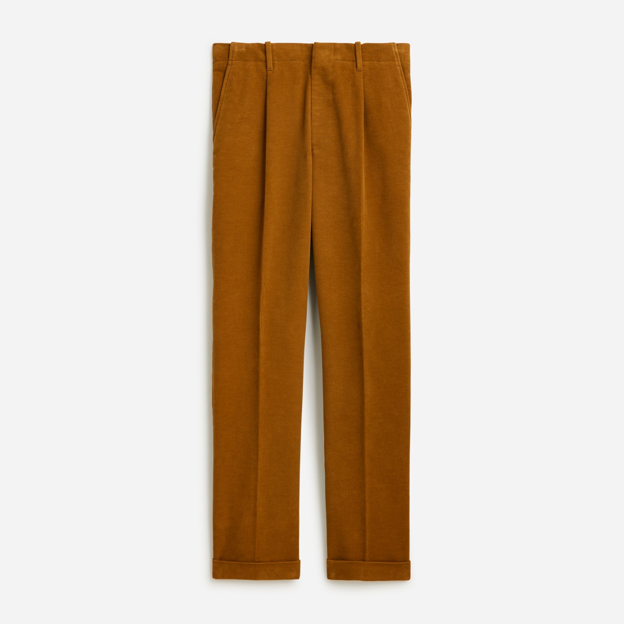 Kenmare Relaxed-fit Pleated Suit Pant In Italian Moleskin For Men