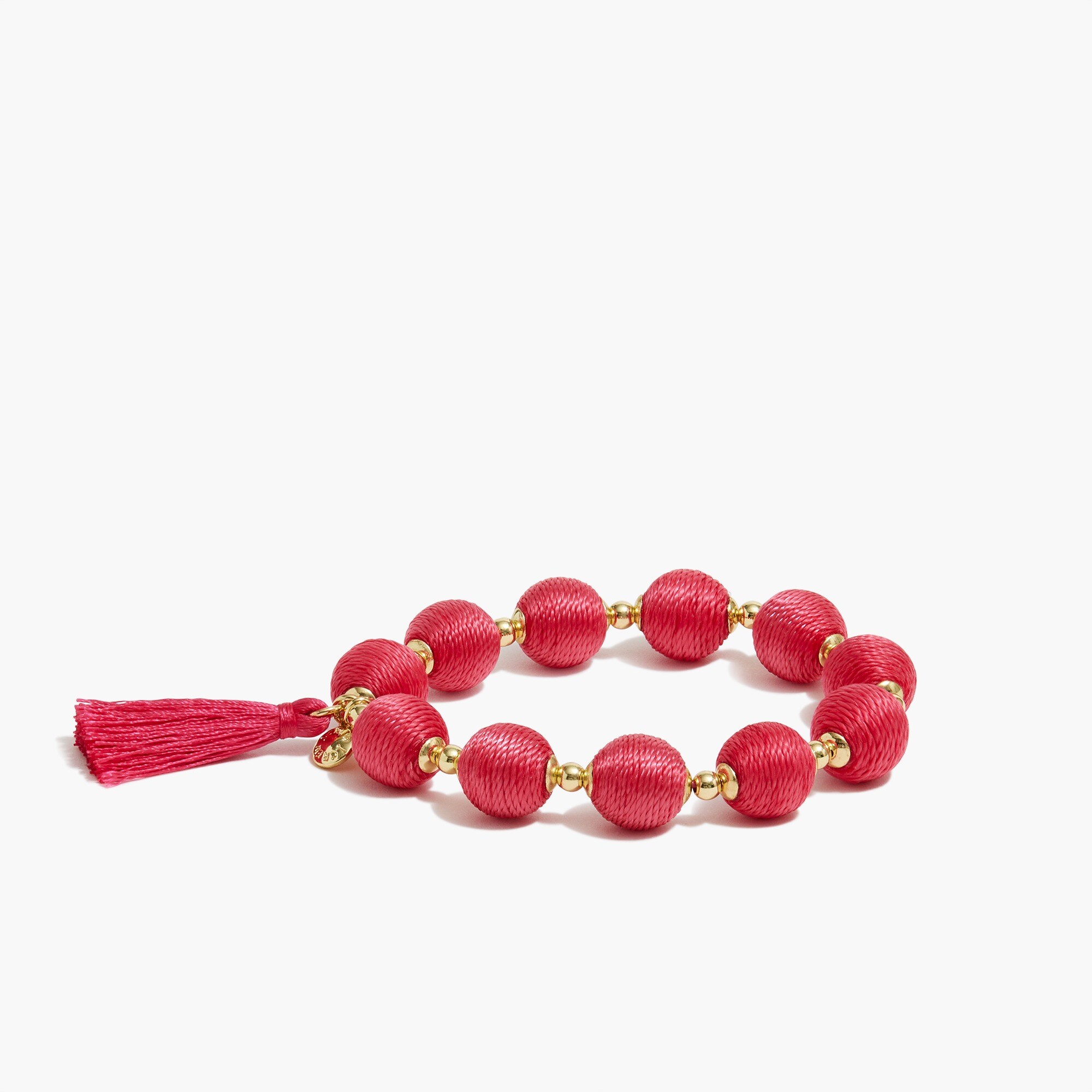 Thread-wrapped bracelet