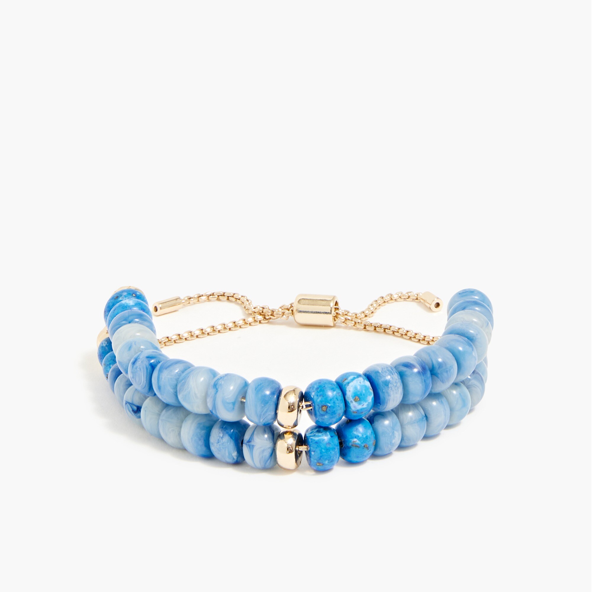 Mixed-bead bracelets set