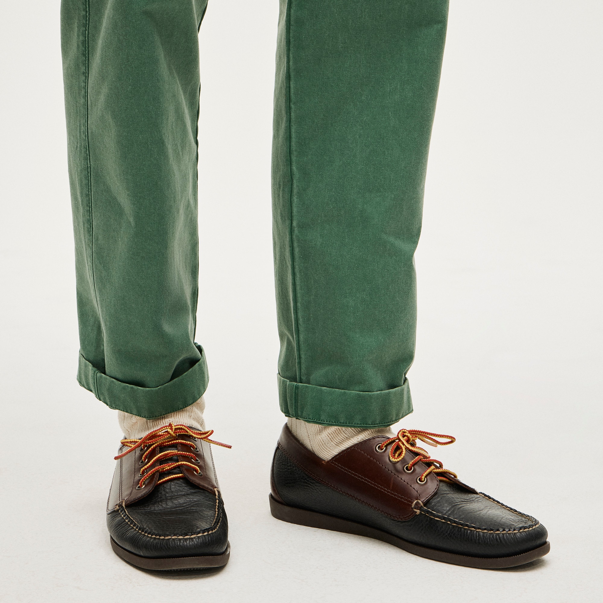 Four-eye lake shoes in leather