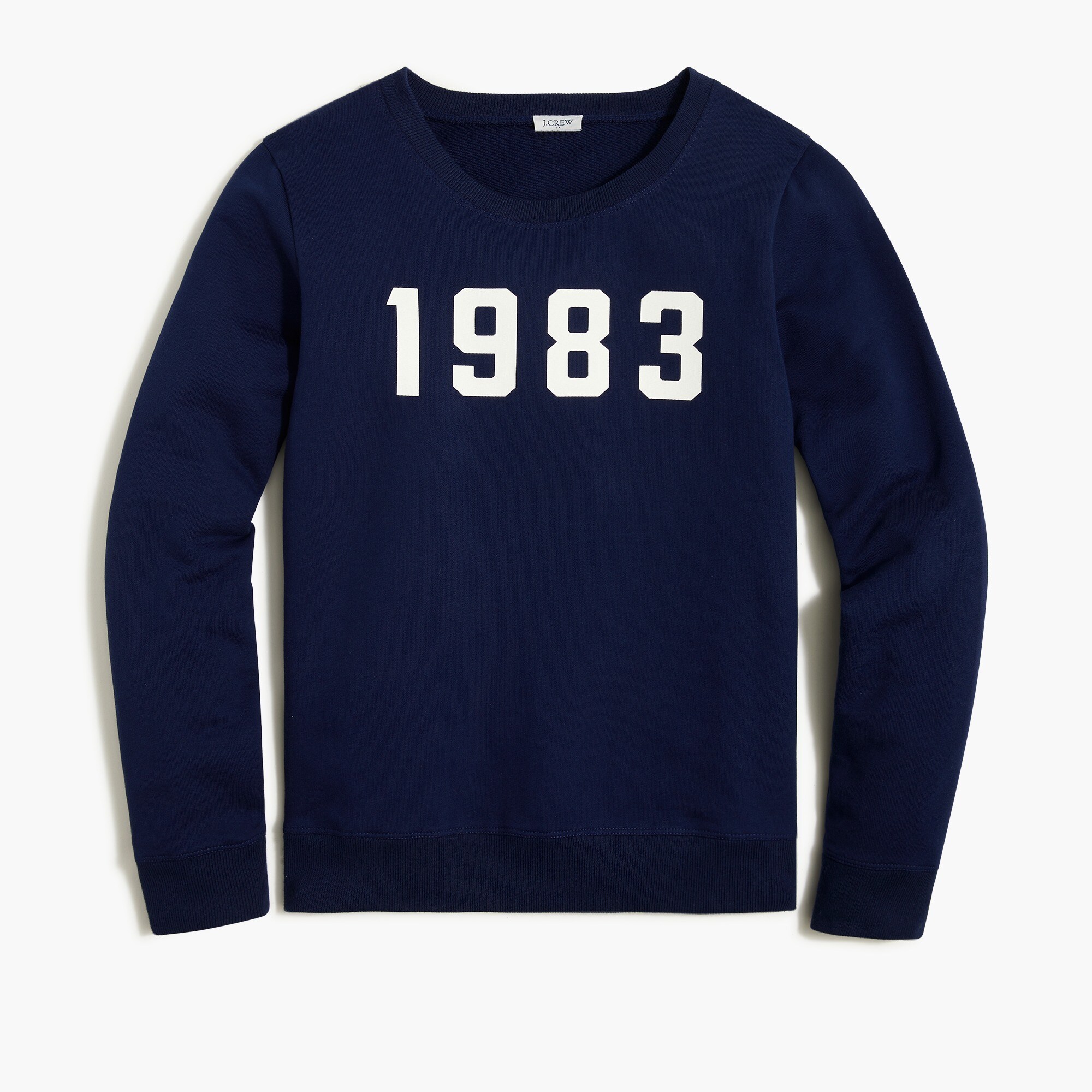 "1983" graphic pullover sweatshirt for women
