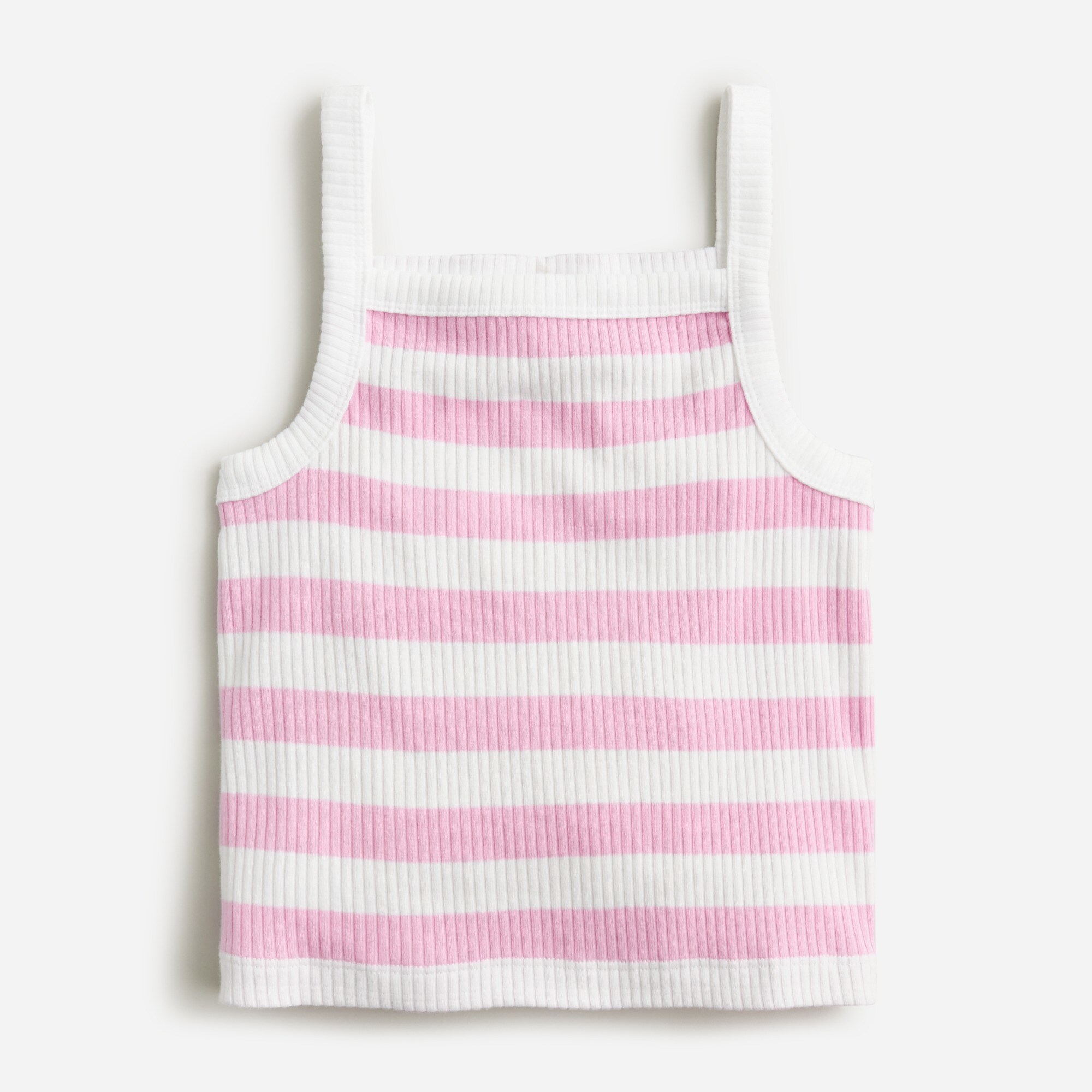 Girls' ribbed cropped tank top