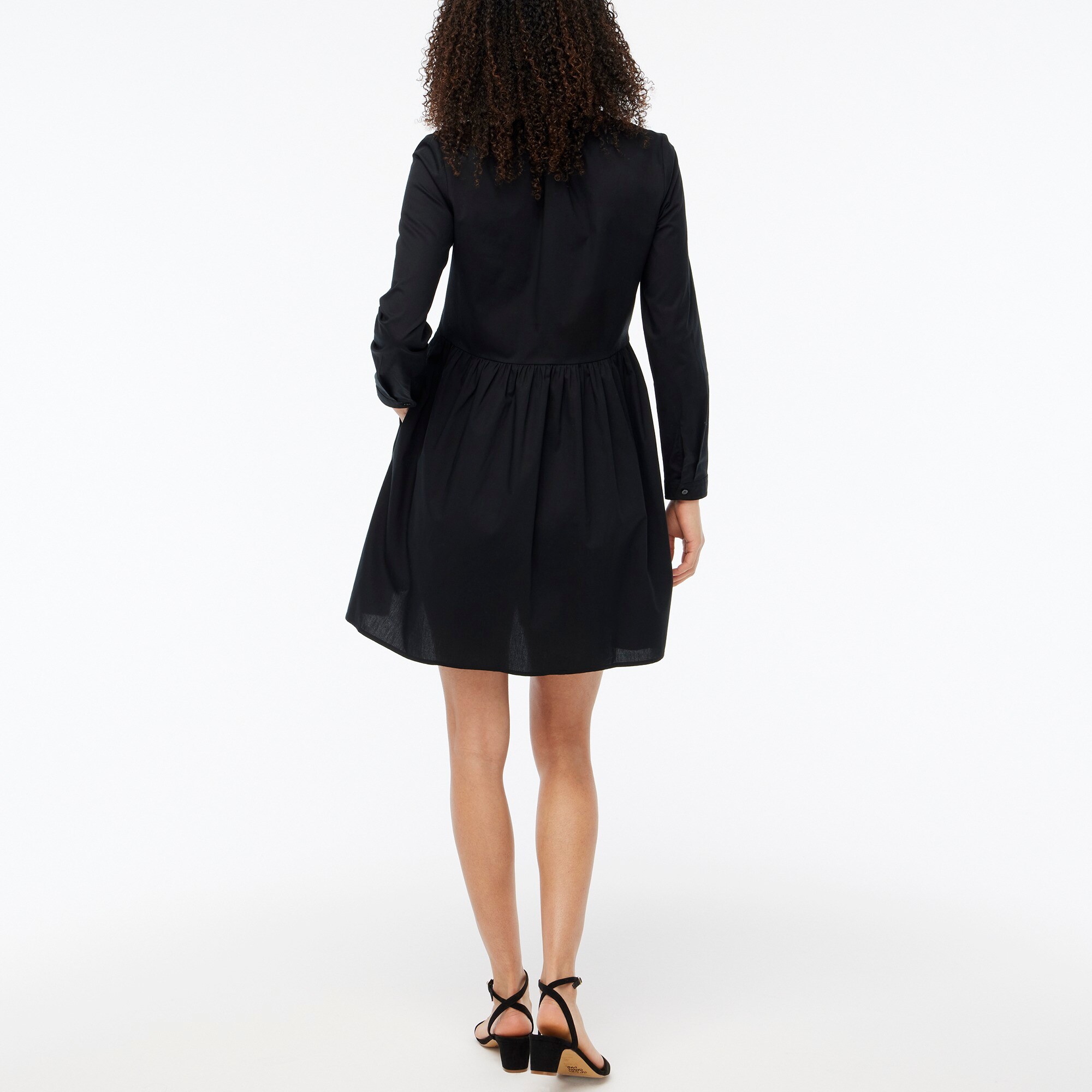 Collared mini shirtdress