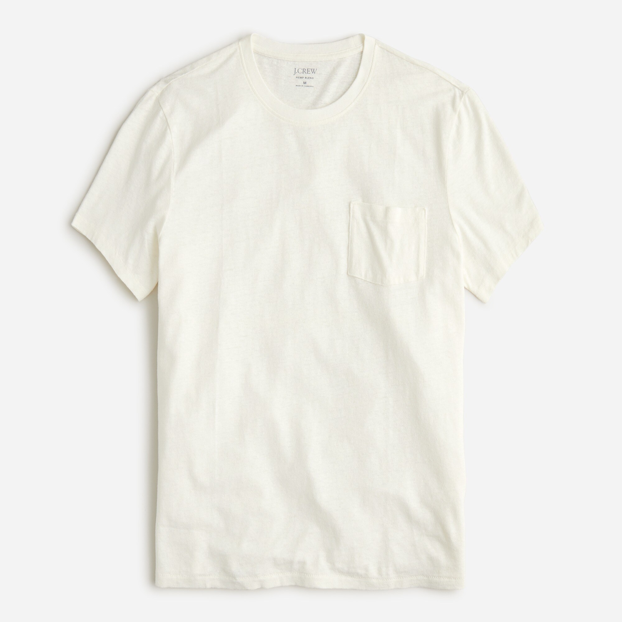 mens Hemp-organic cotton-blend pocket T-shirt