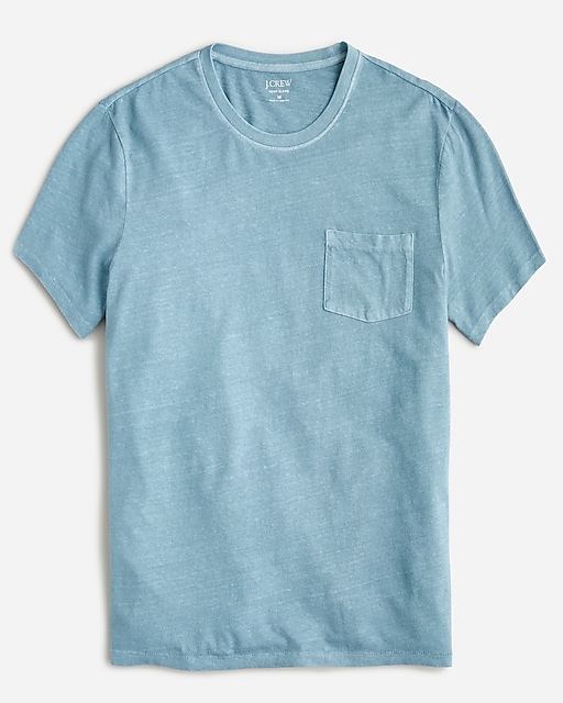  Hemp-organic cotton-blend pocket T-shirt