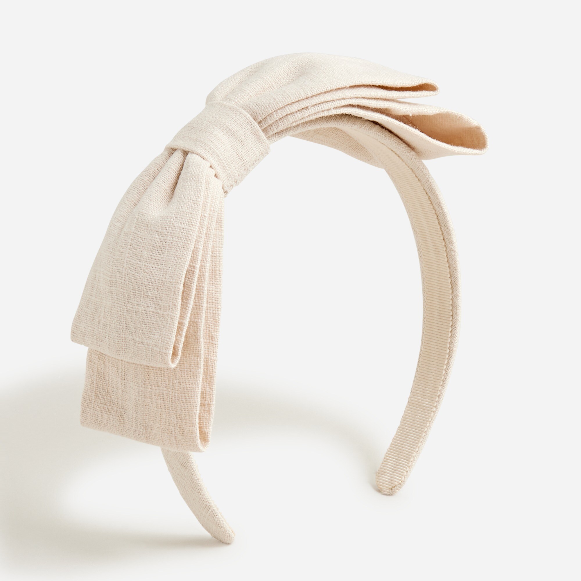 Linen-blend Bow Headband For Women | J.Crew display picture 2