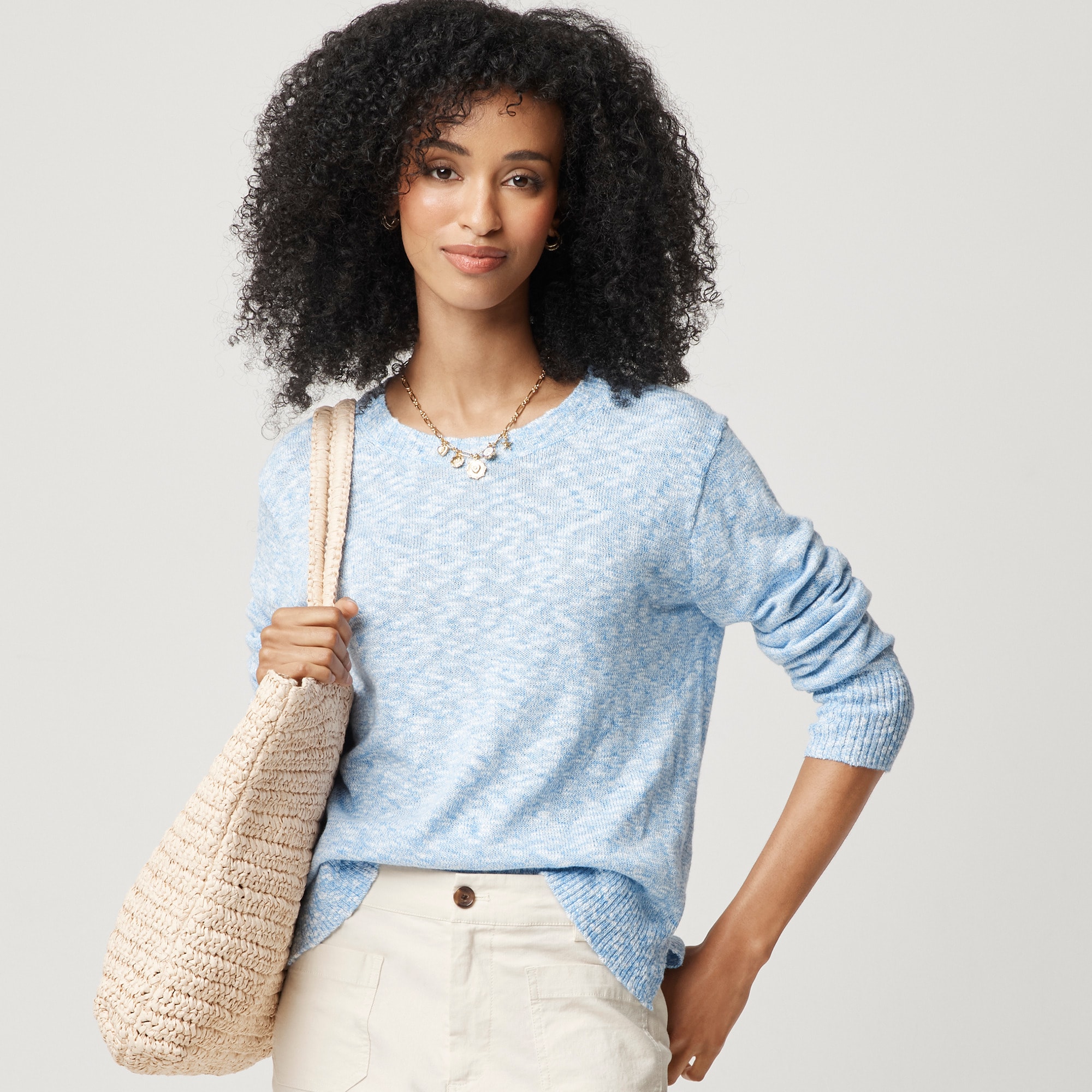 womens Crewneck beach sweater