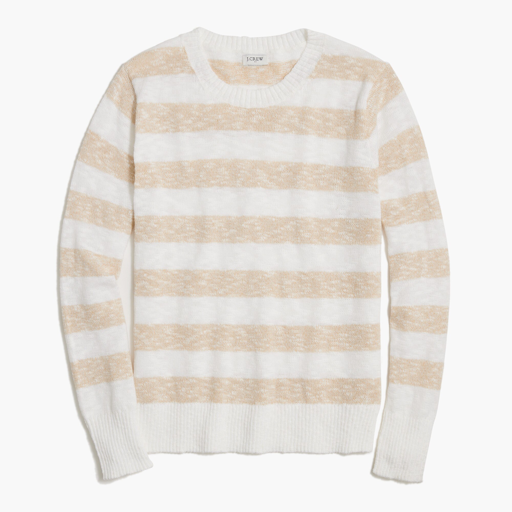 Striped crewneck beach sweater