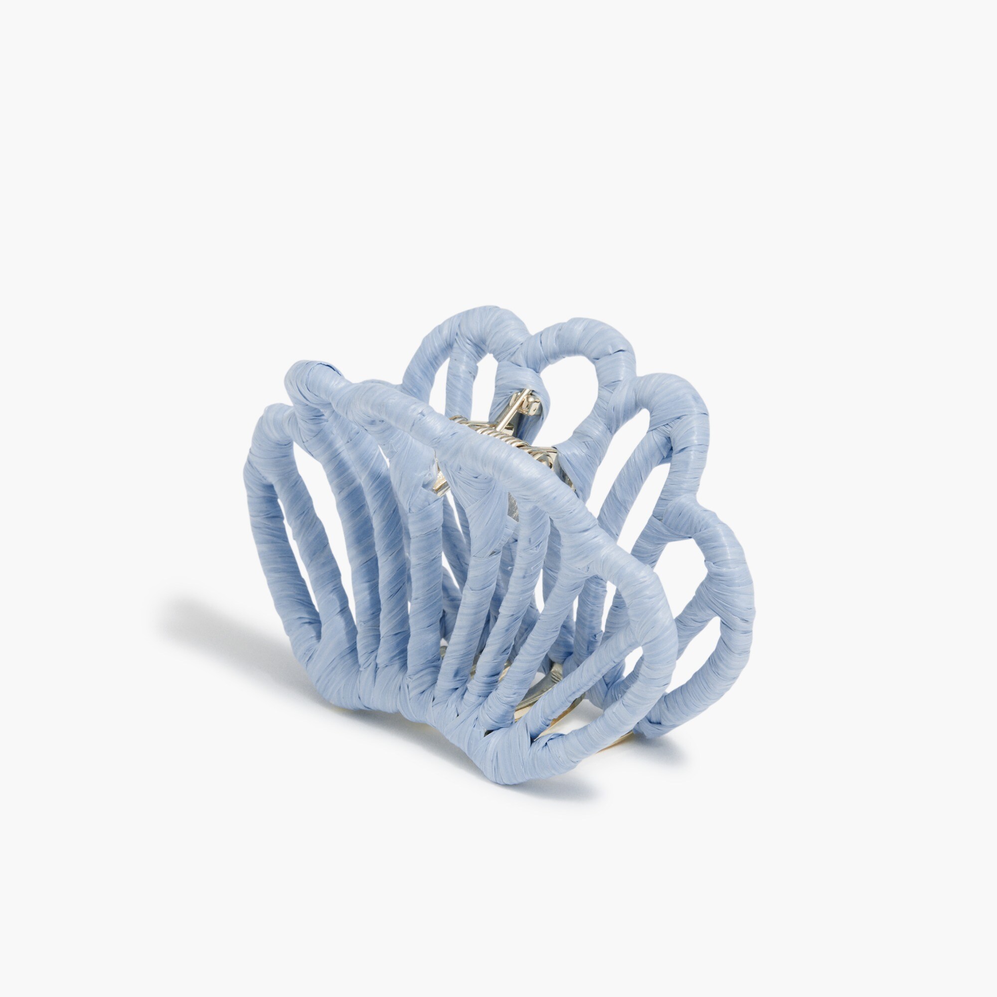 womens Wrapped straw claw hair clip
