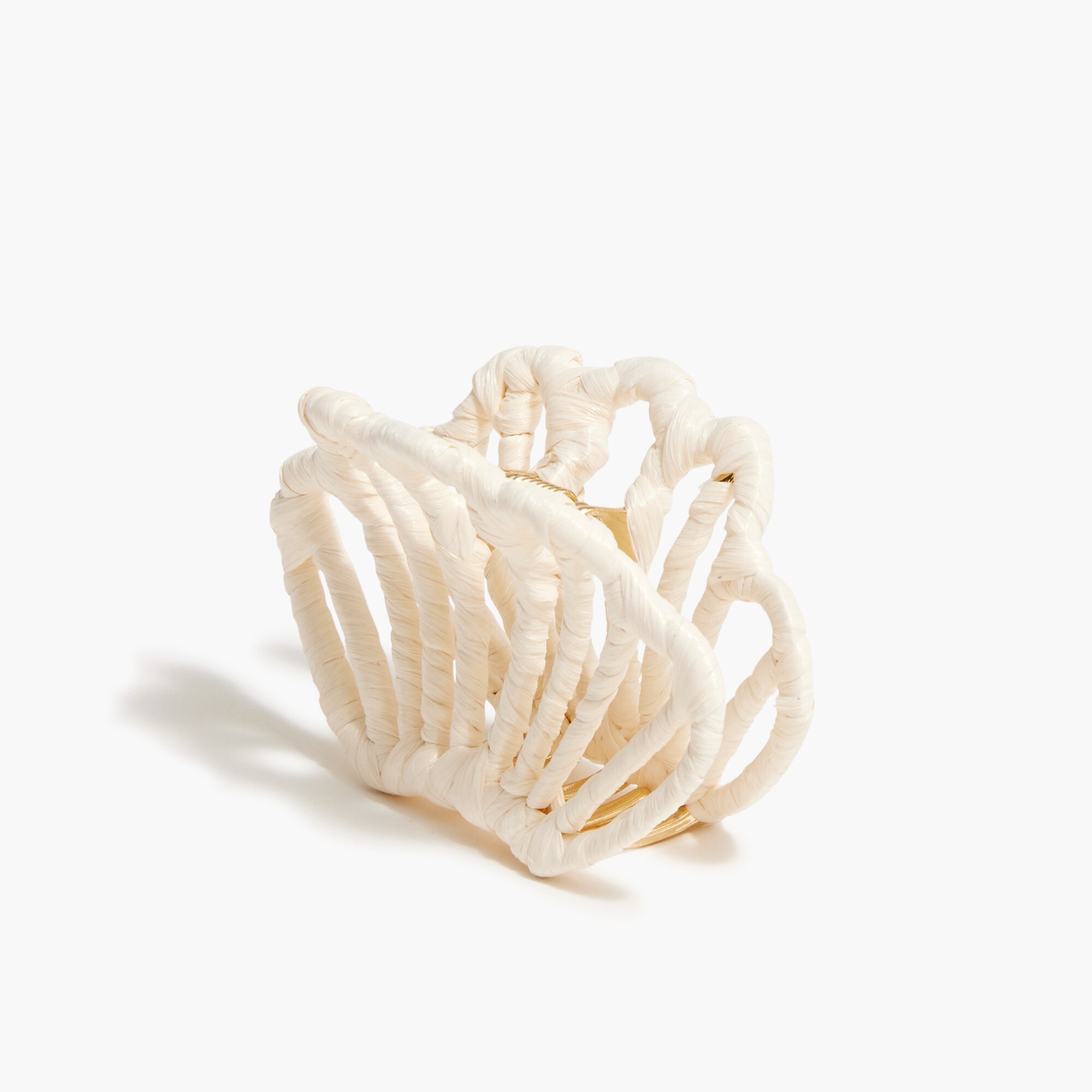 Wrapped straw claw hair clip