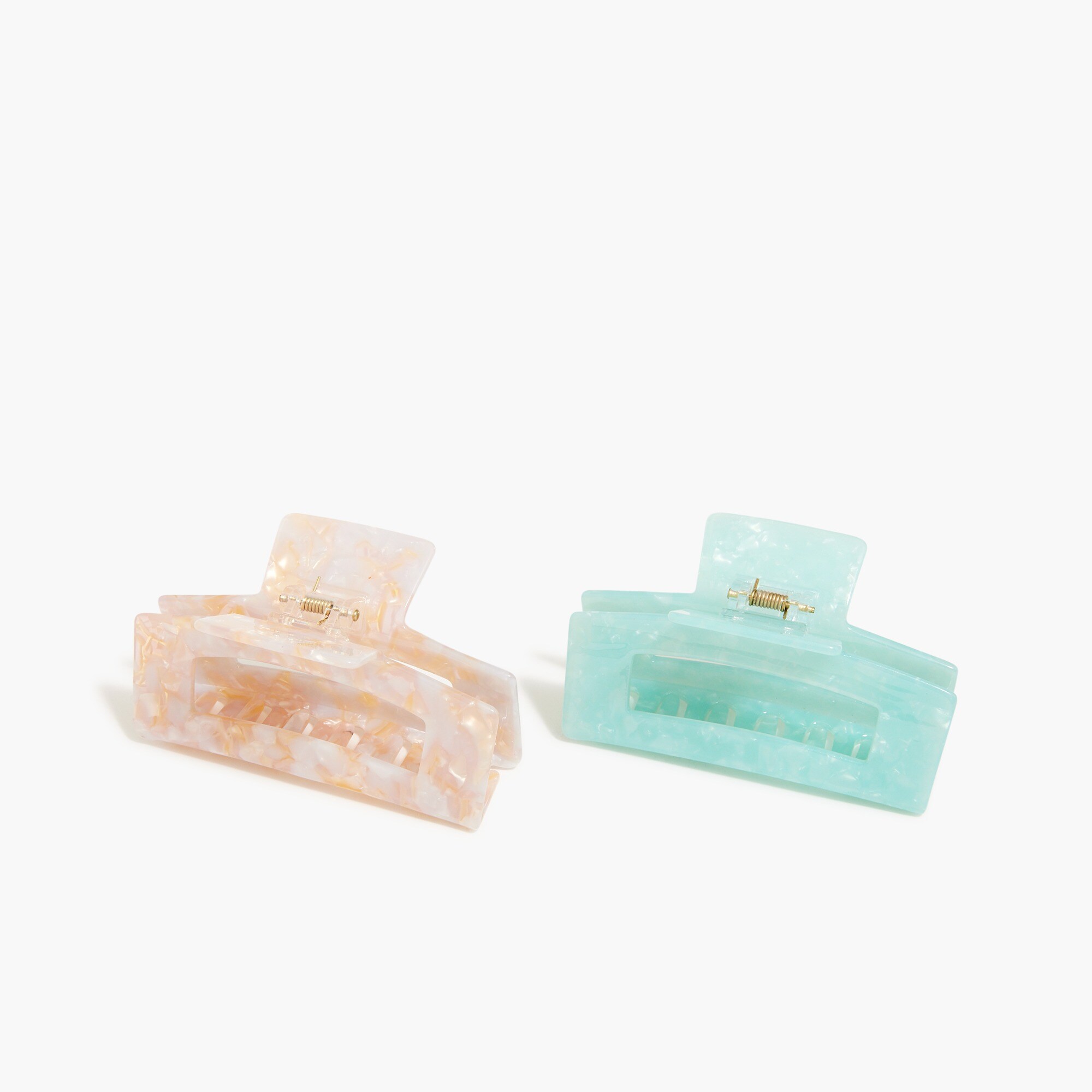 Large claw hair clips set