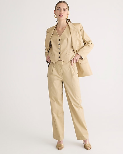 j.crew: straight-leg essential pant in lightweight chino for women