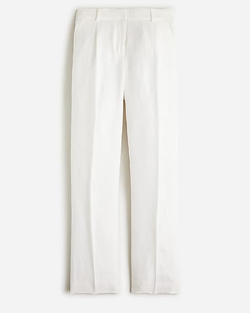 womens Straight-leg essential pant in Chelsea linen-cupro blend