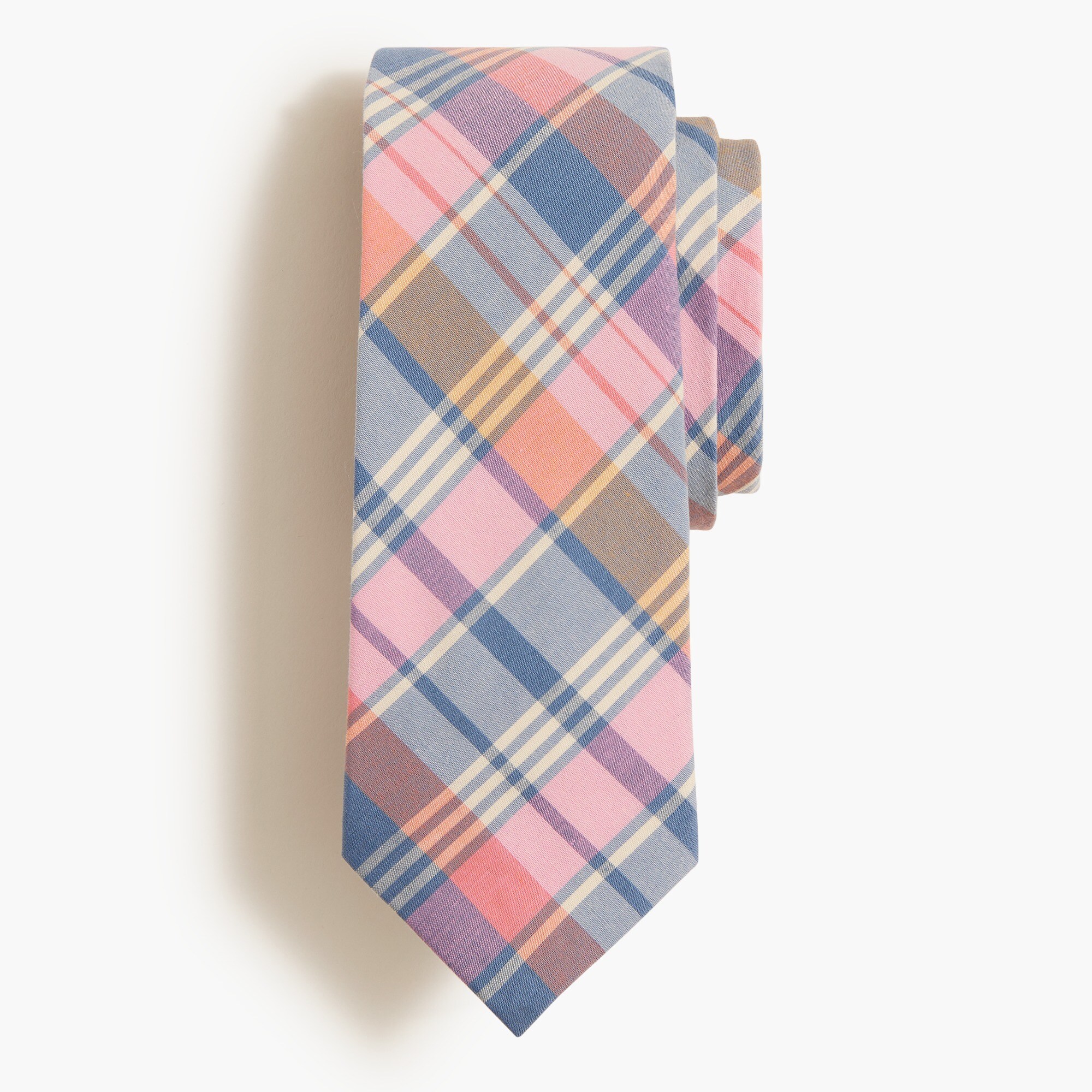 mixed-plaid tie for men