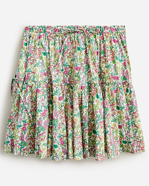  Tiered mini skirt in Liberty&reg; fabric
