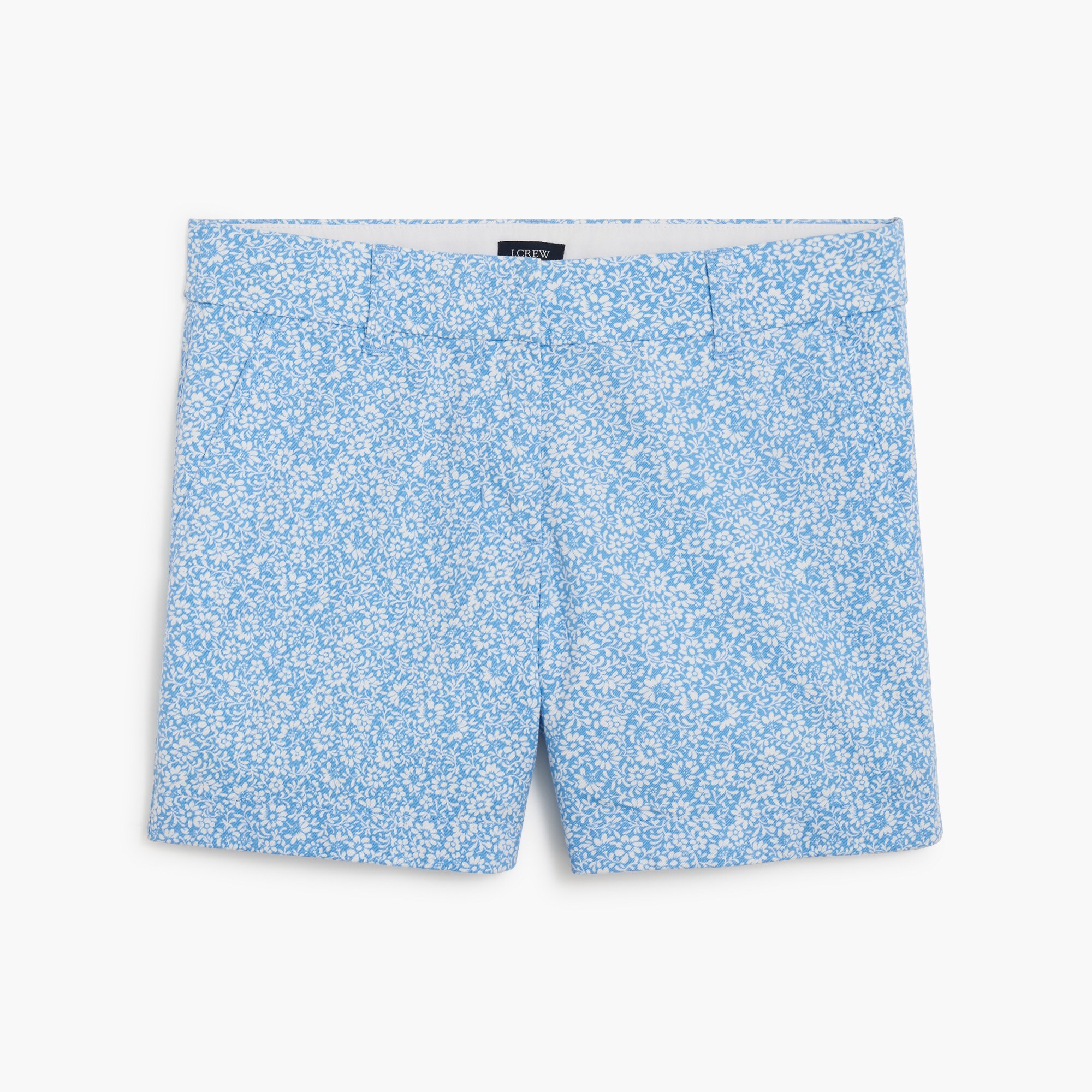 5" floral classic chino short