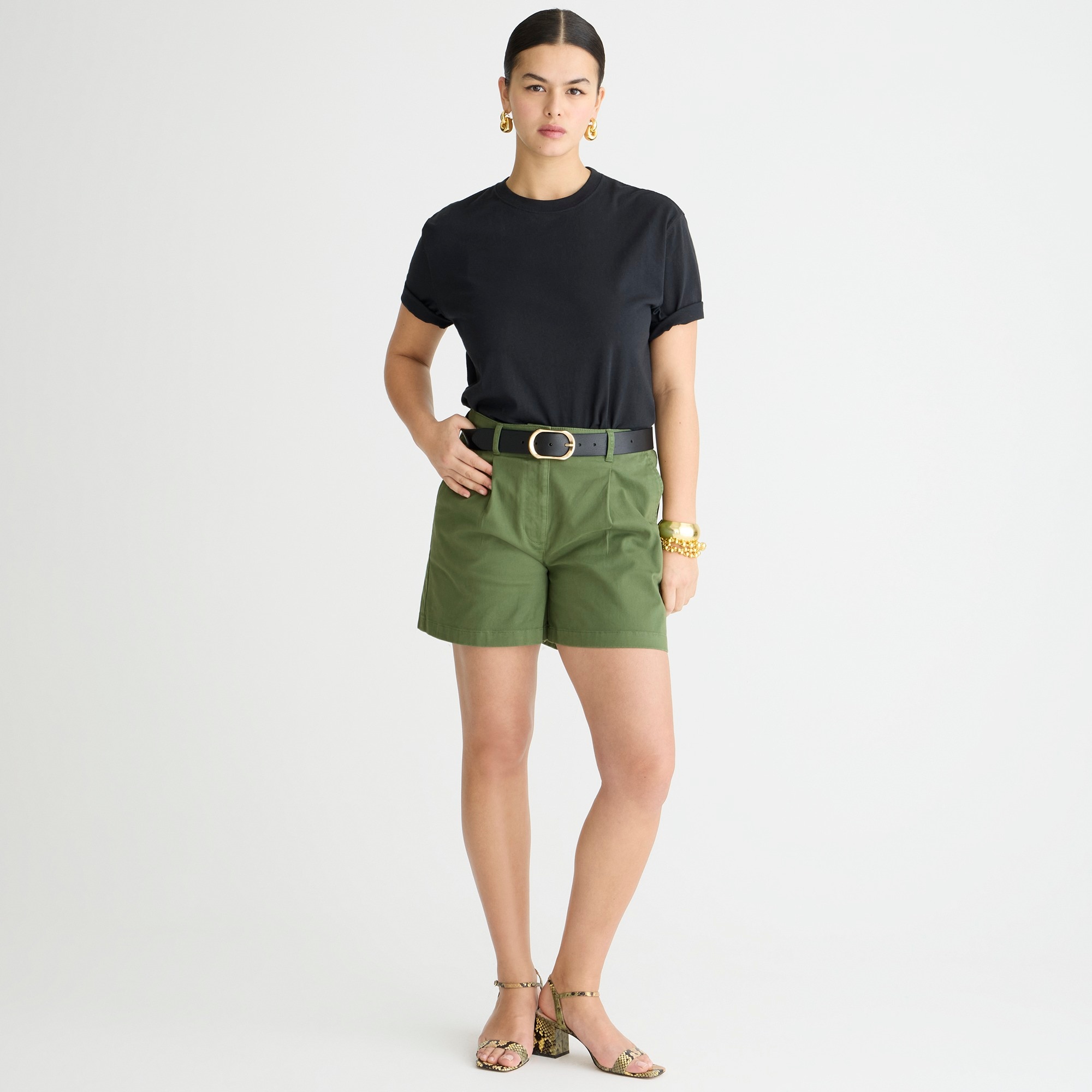 j.crew: pleated capeside chino short for women