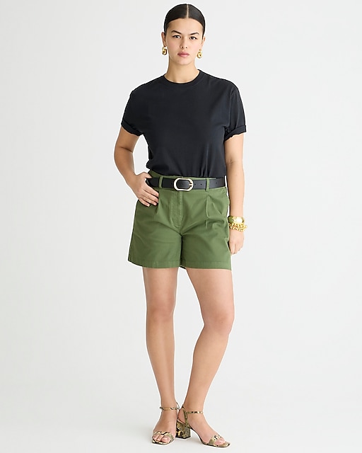 womens Pleated capeside chino short