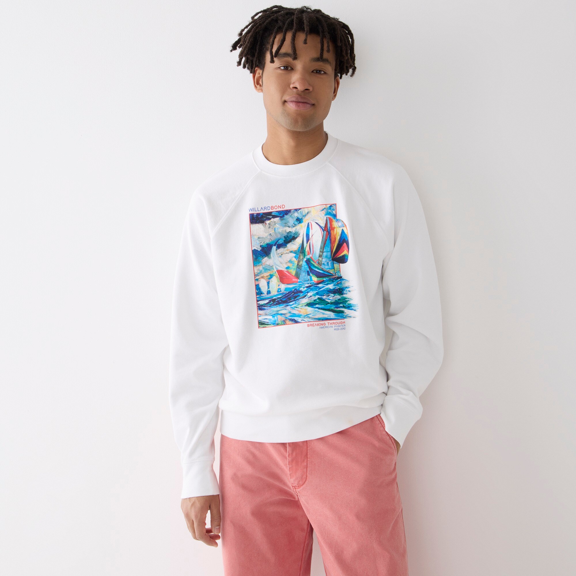 Willard Bond X J.Crew lightweight french terry graphic sweatshirt