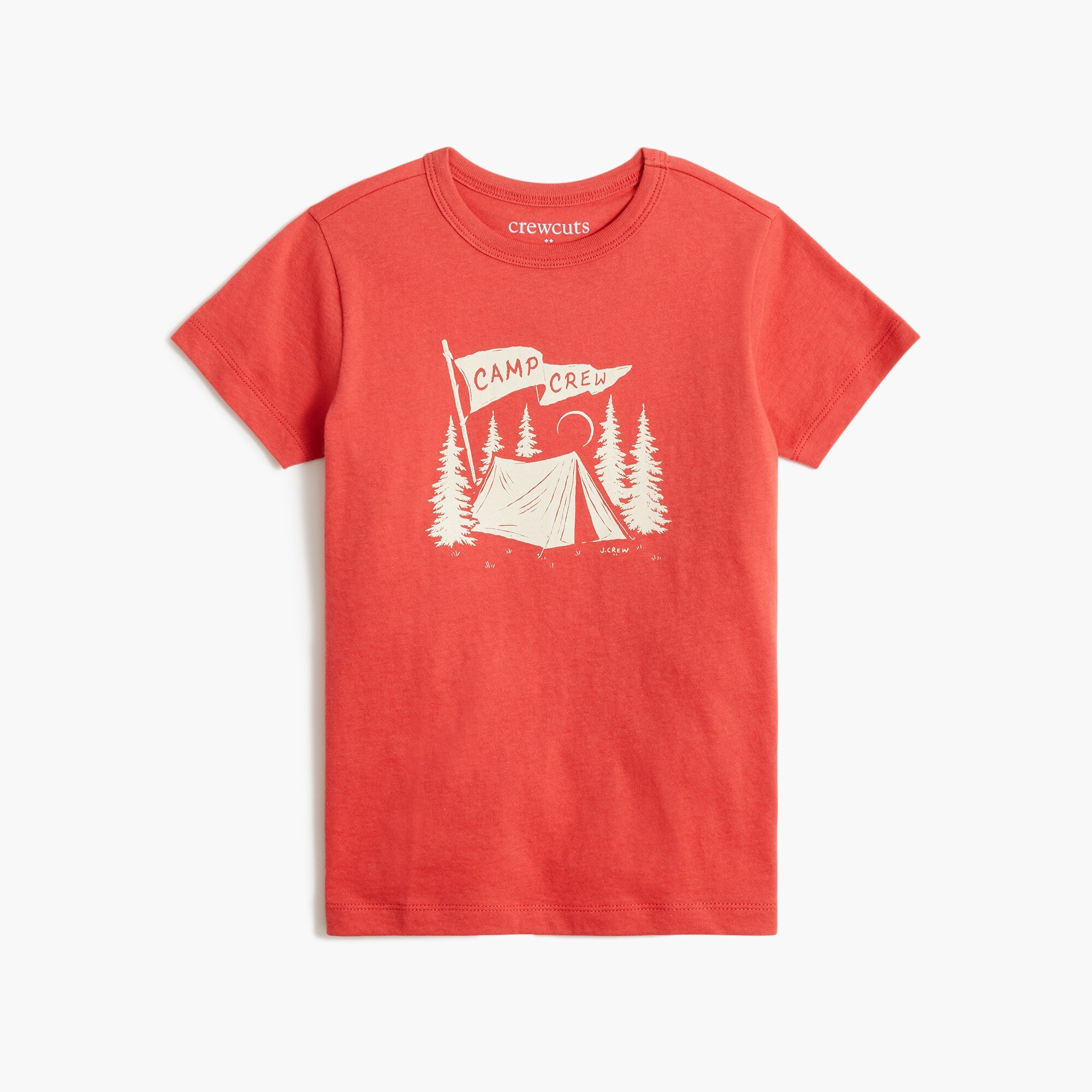 Boys' "camp crew" graphic tee