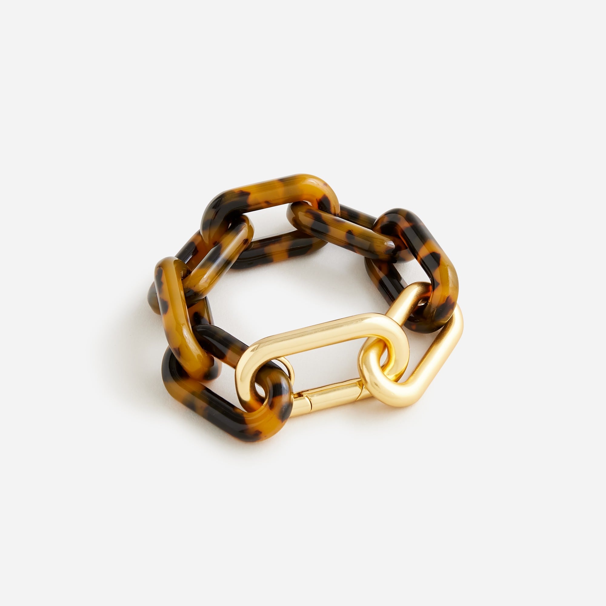Tortoise shell chainlink bracelet