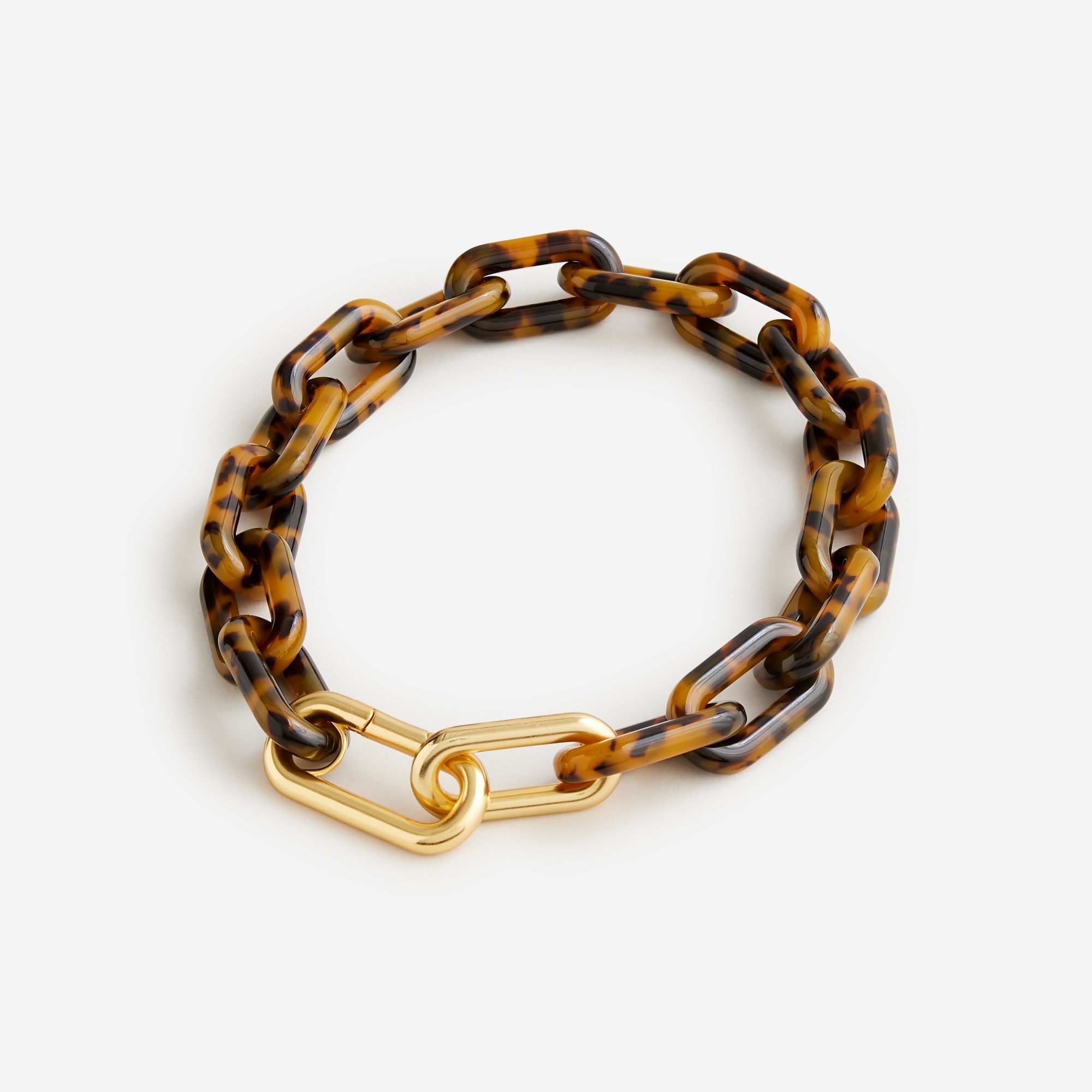 J.Crew Tortoise Shell Chainlink Necklace For Women