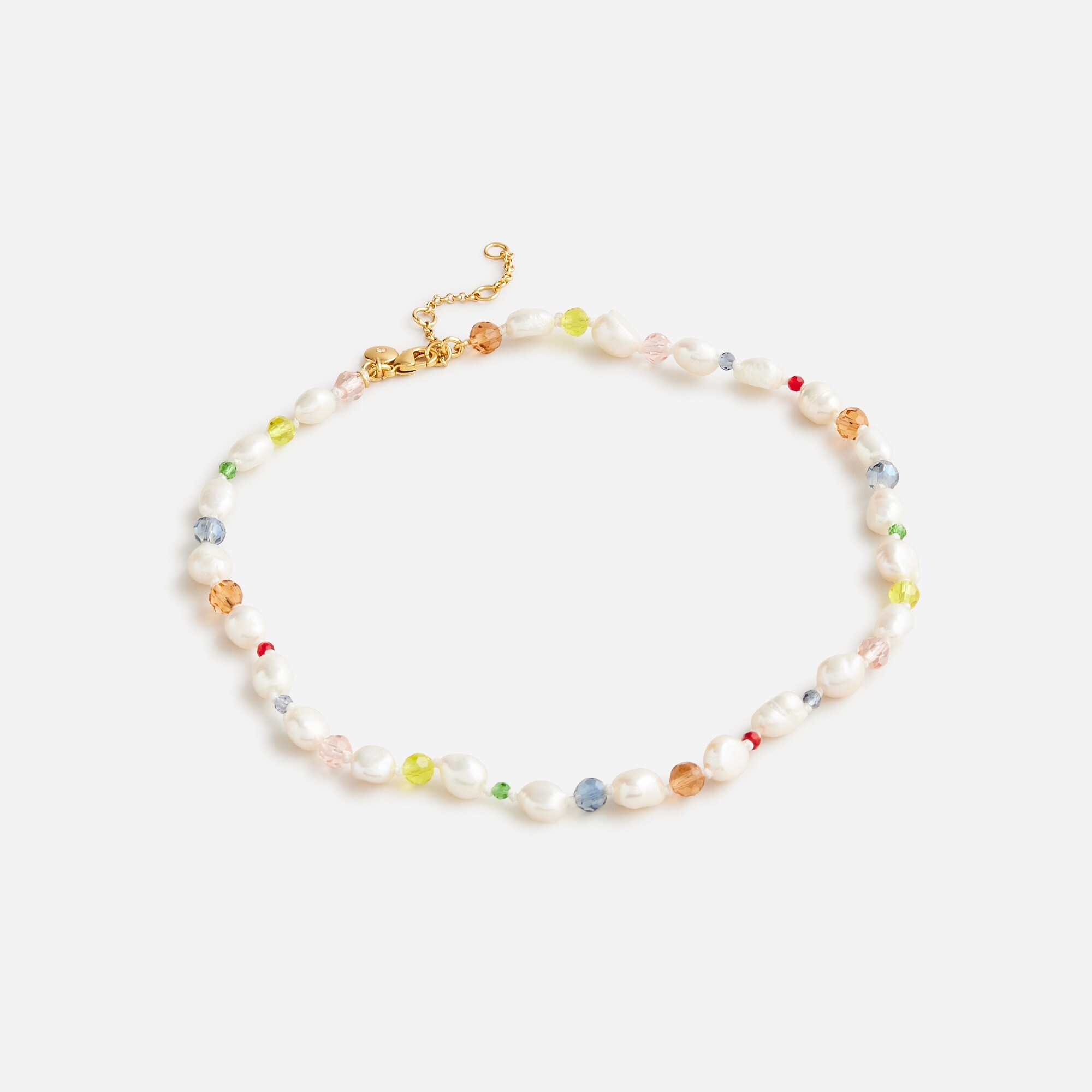 Freshwater pearl and bead necklace