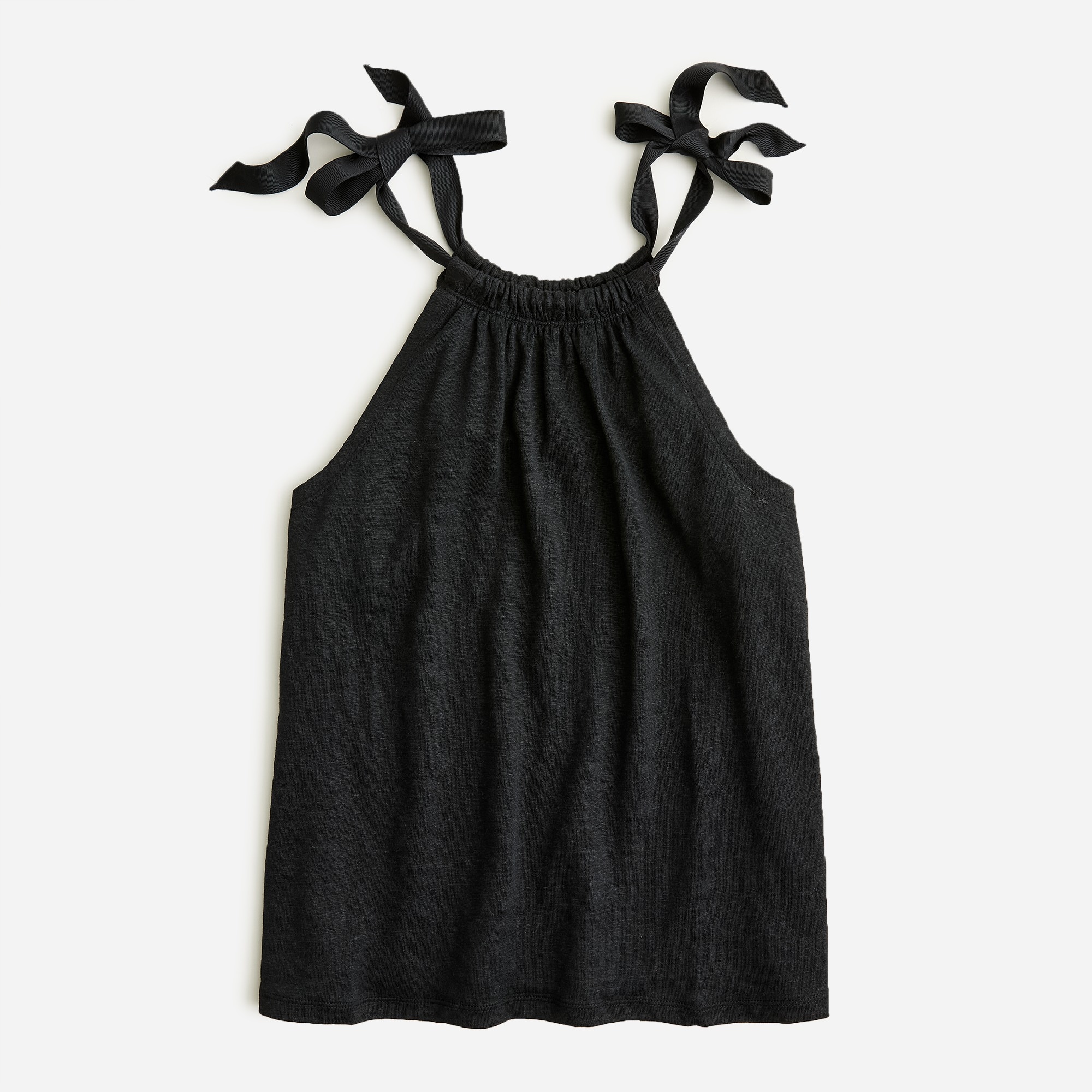 Bow-tie linen tank top