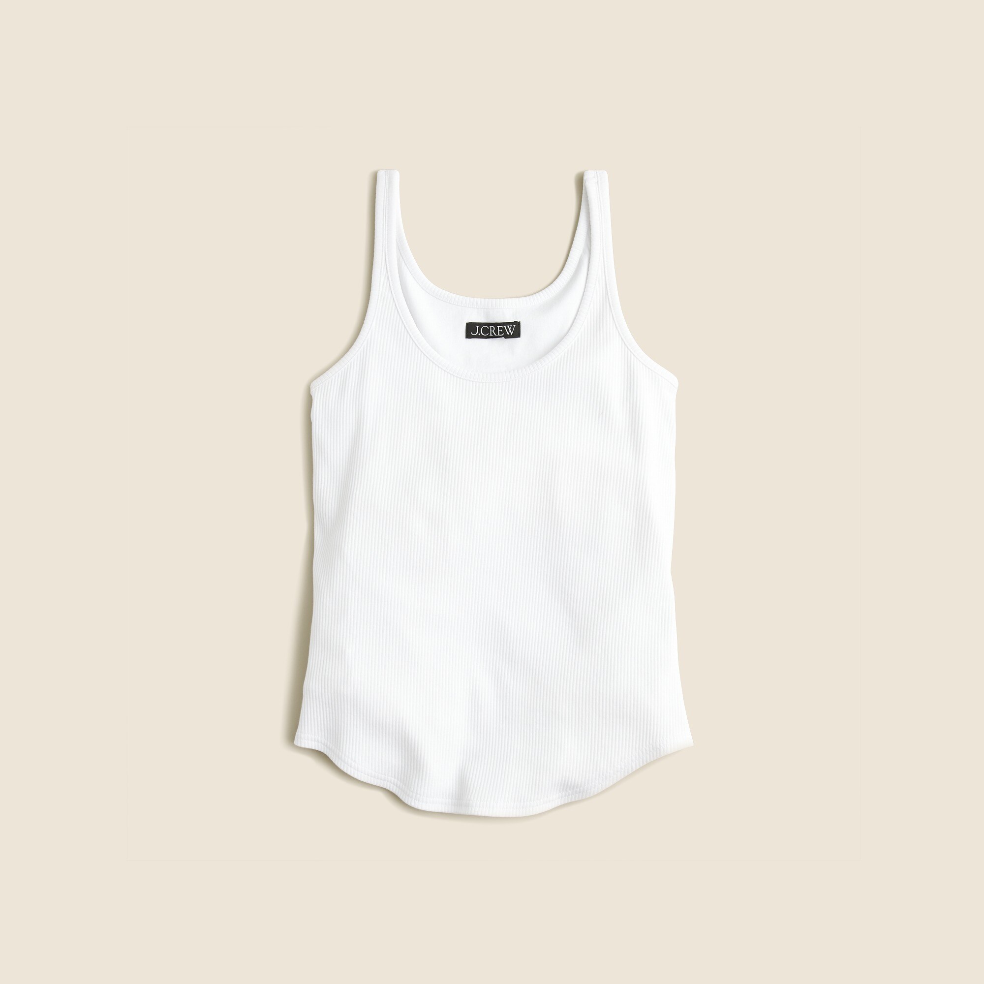 Stretch linen-blend crewneck T-shirt