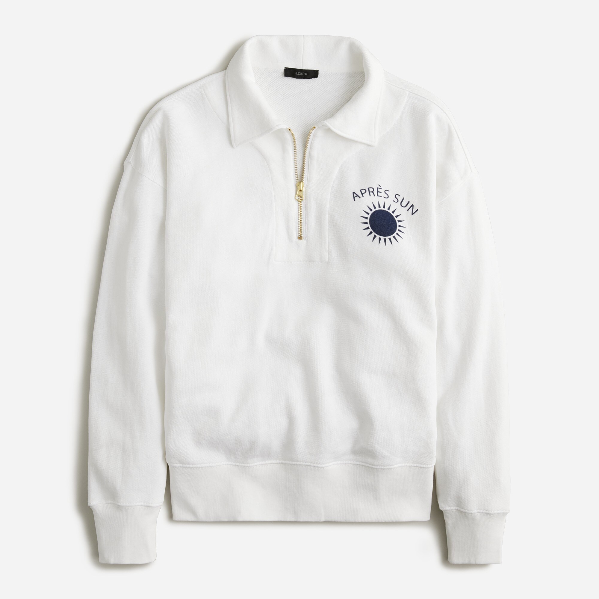 Graphic Half-zip Sweatshirt For Women | J.Crew