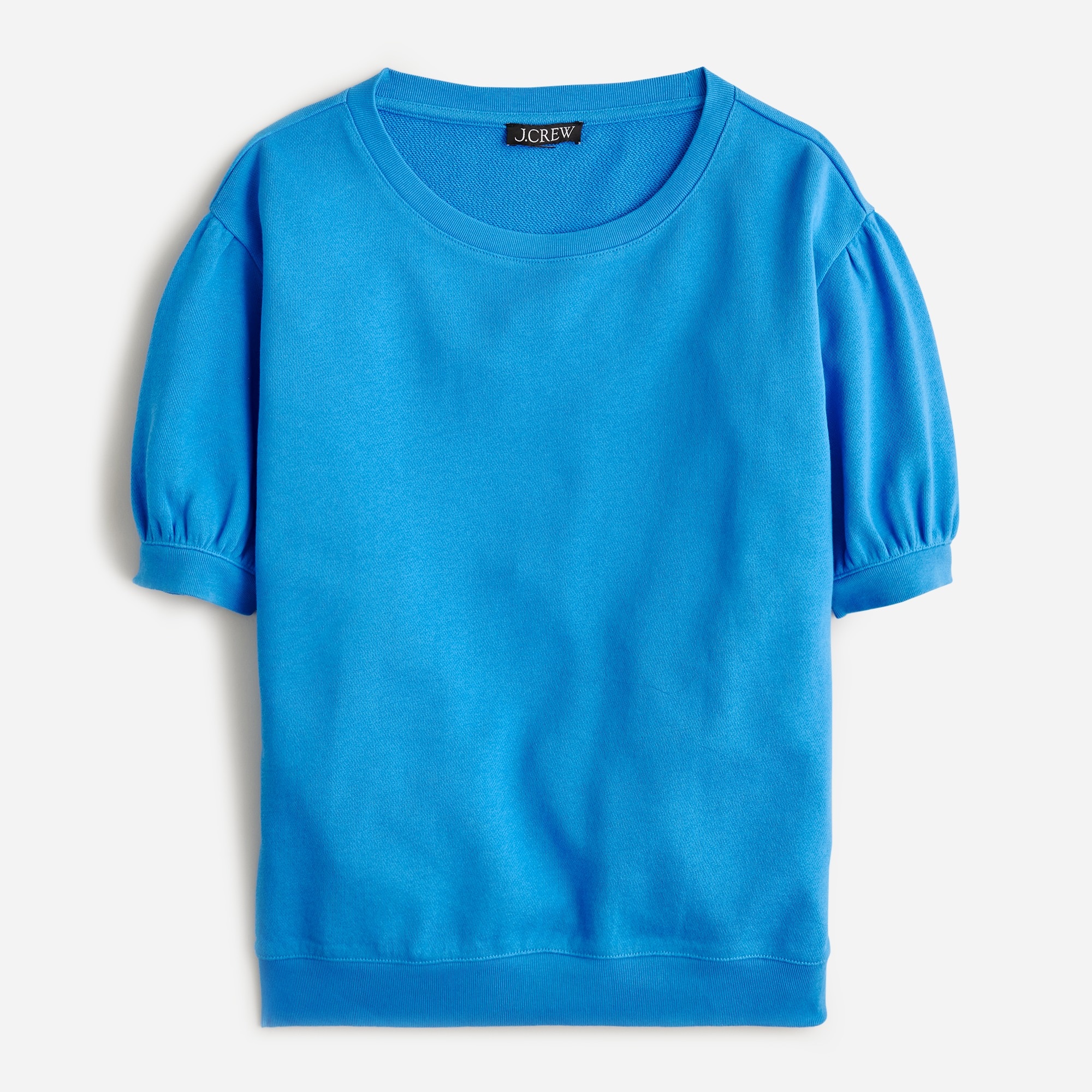 J.Crew: Short-sleeve Crewneck Sweatshirt In Original Cotton Terry For Women