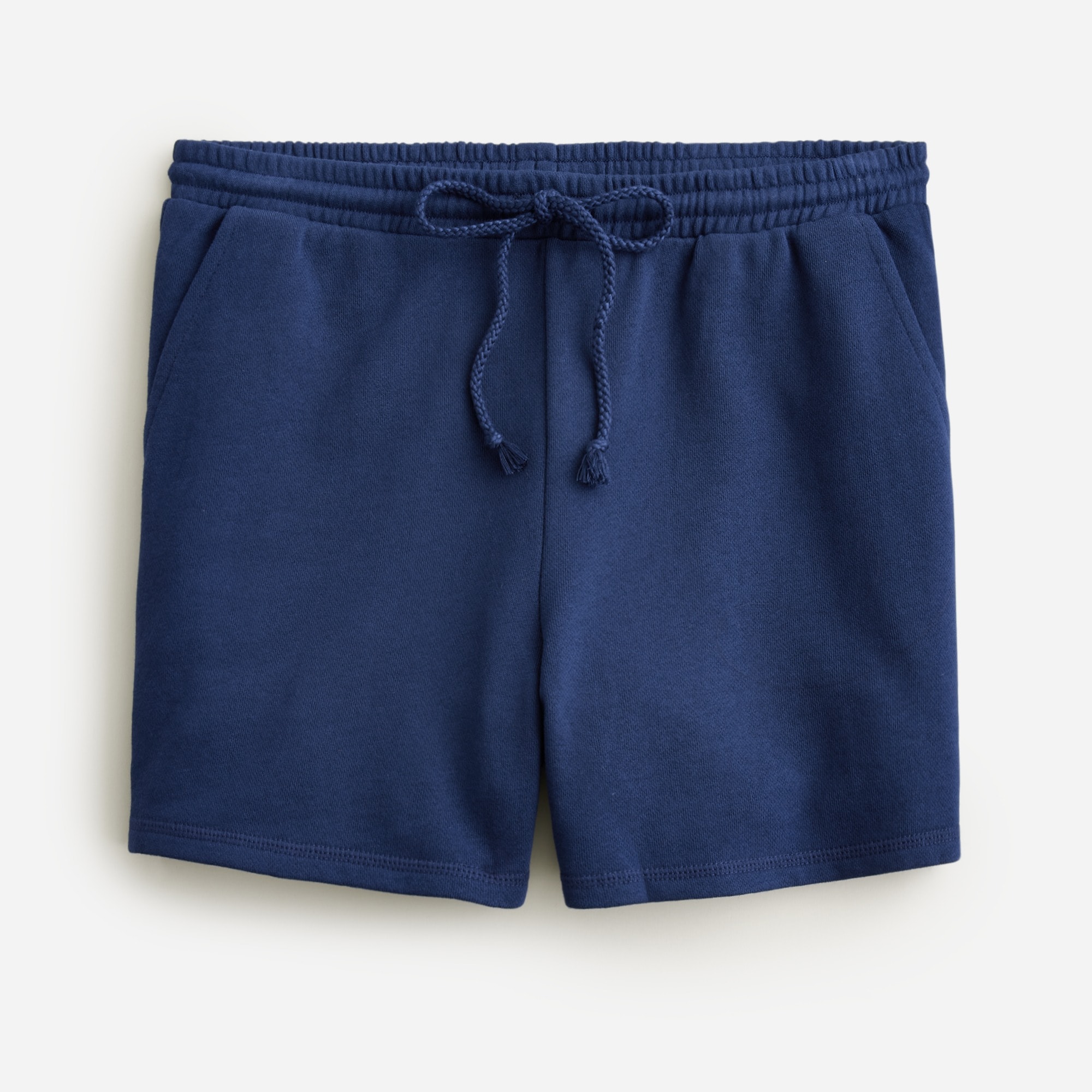 University terry tie-waist short