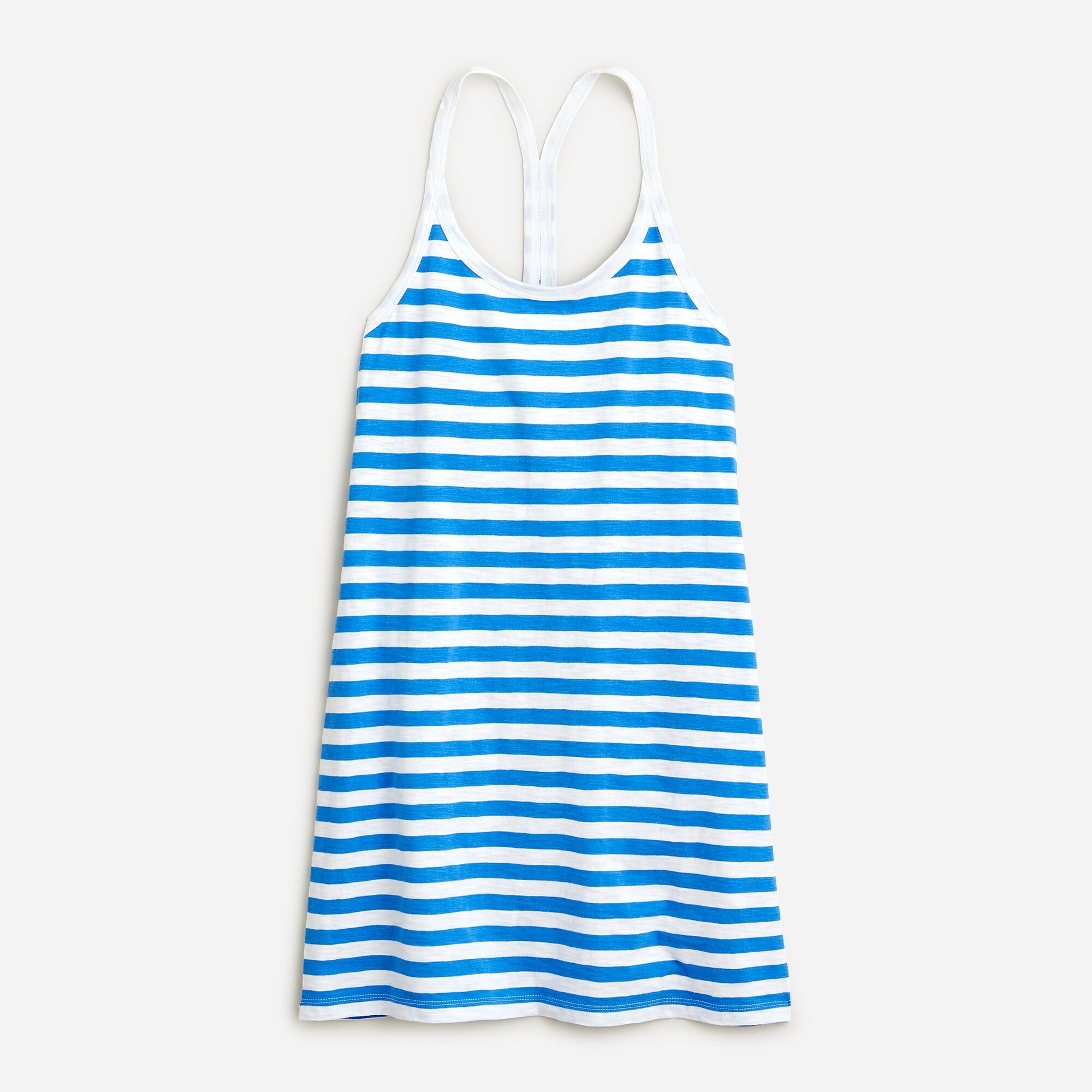 J.Crew Racerback Tank Dress In Stripe For Women