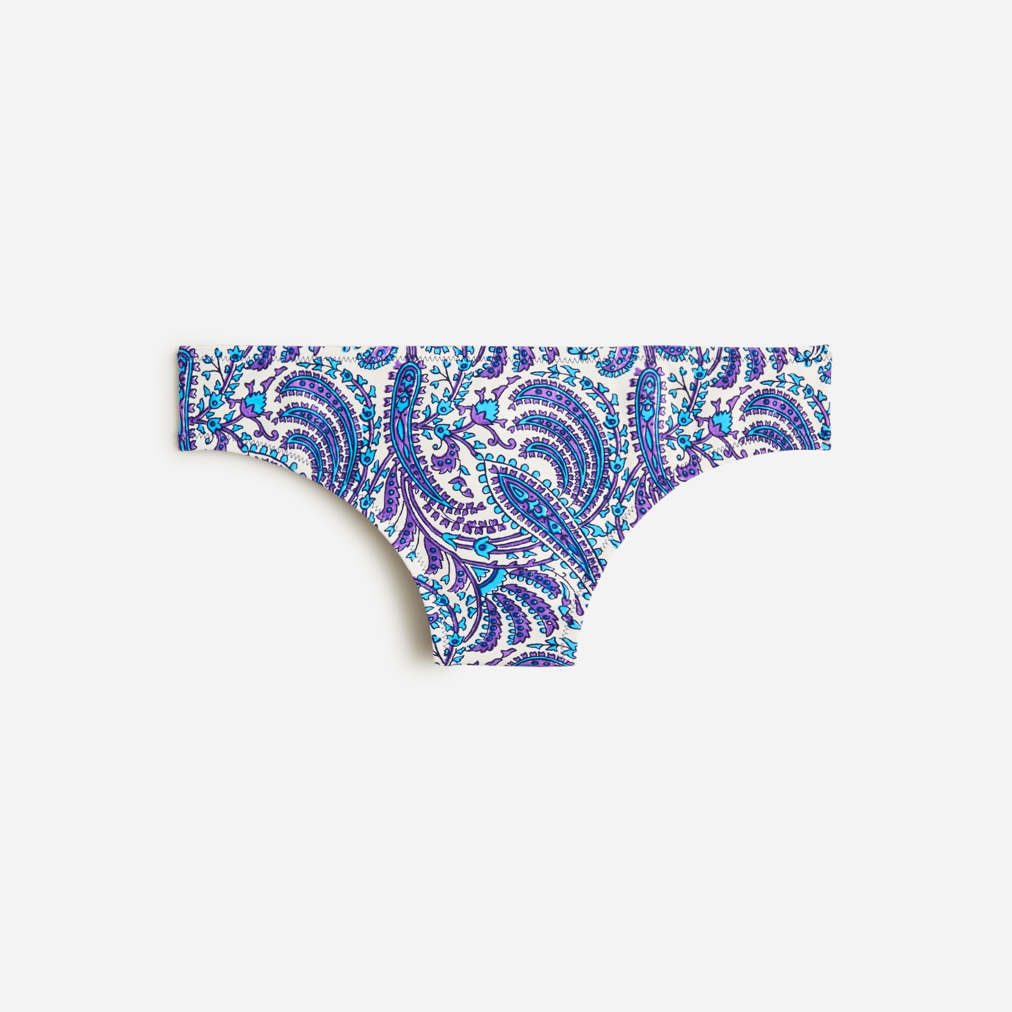  Hipster full-coverage bikini bottom in purple paisley