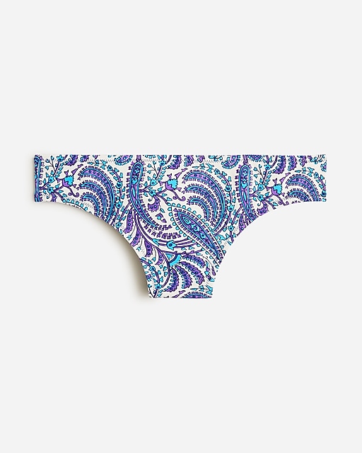  Hipster full-coverage bikini bottom in purple paisley