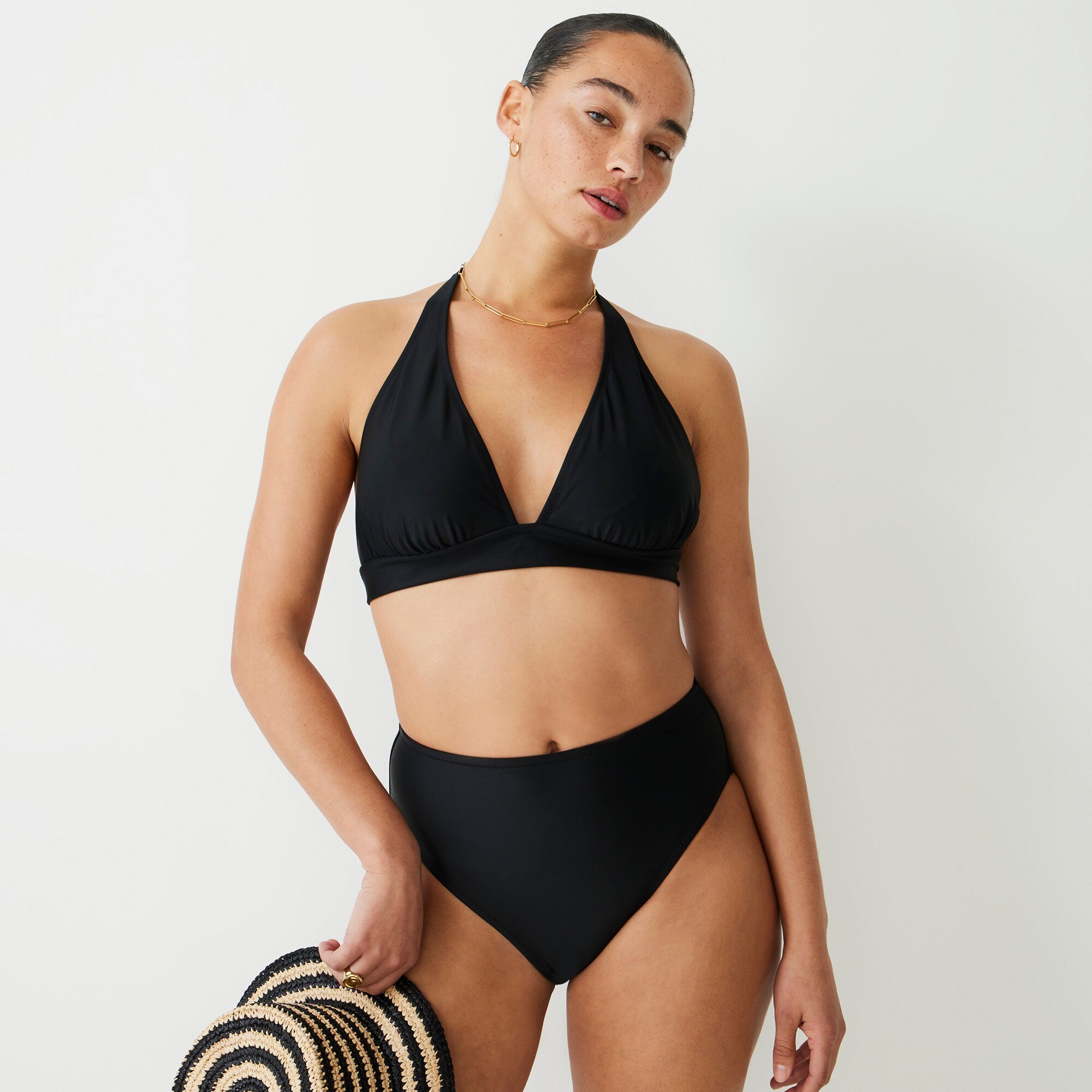 J.Crew DD Halter Tieback Bikini Top For Women