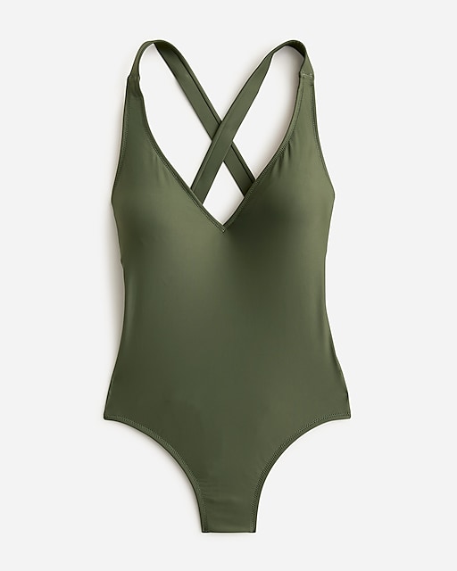  High-support cross-back one-piece