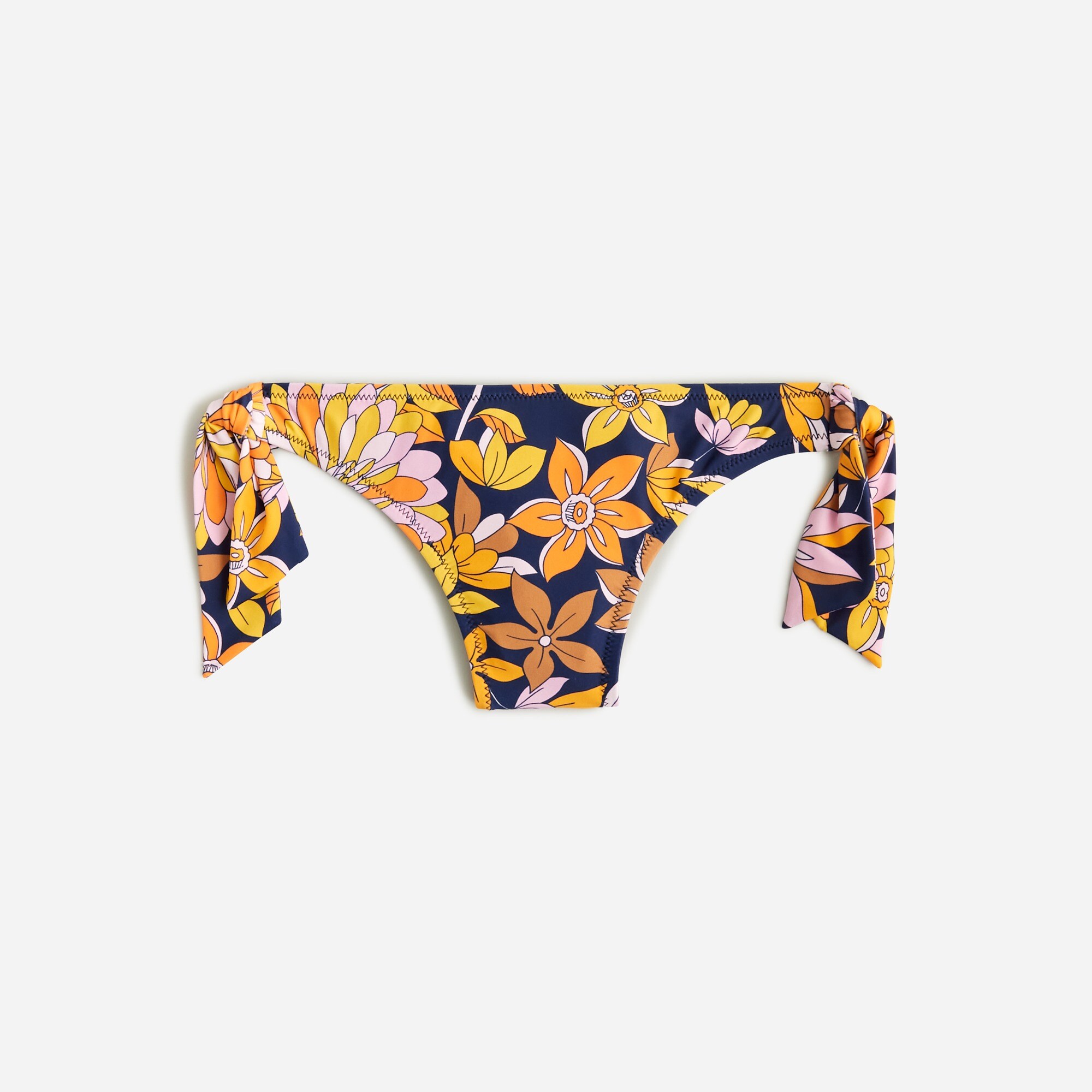  Hipster full-coverage bow-tie bikini bottom in dusk floral
