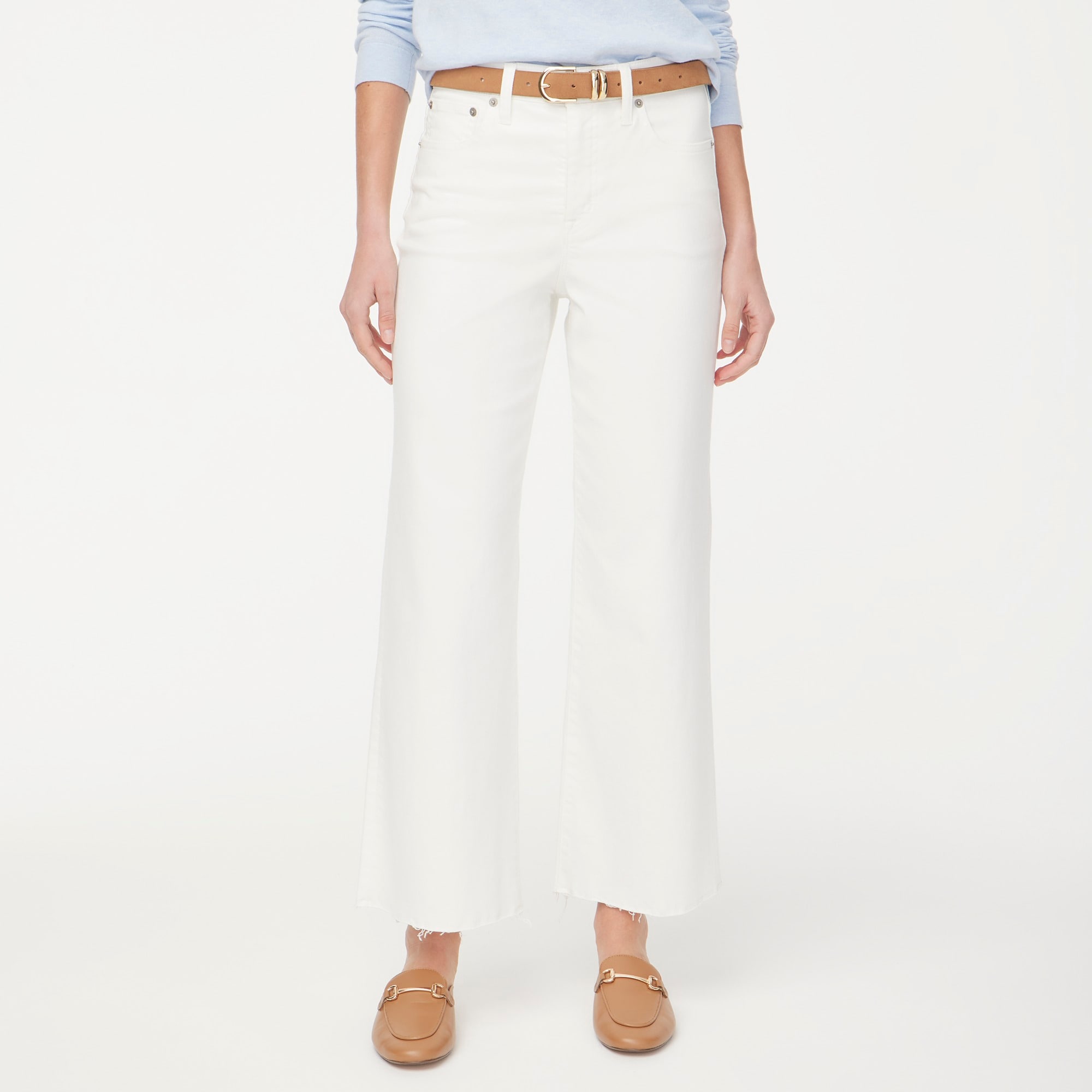 Factory Wide leg Crop Jean In All day Stretch For Women