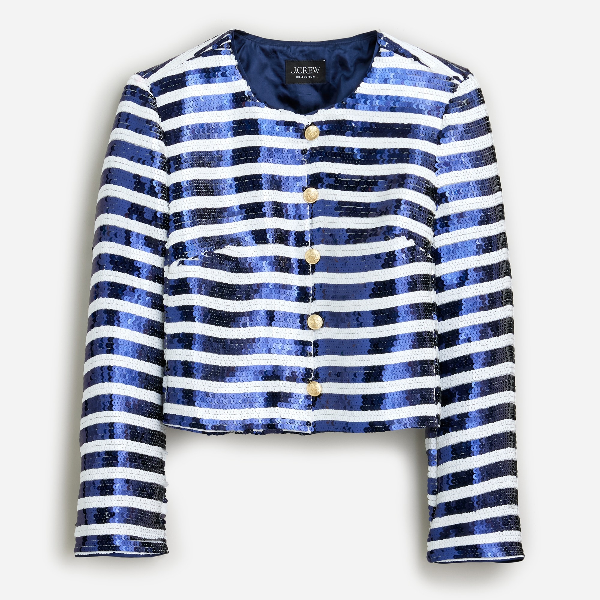 J crew striped blazer sale