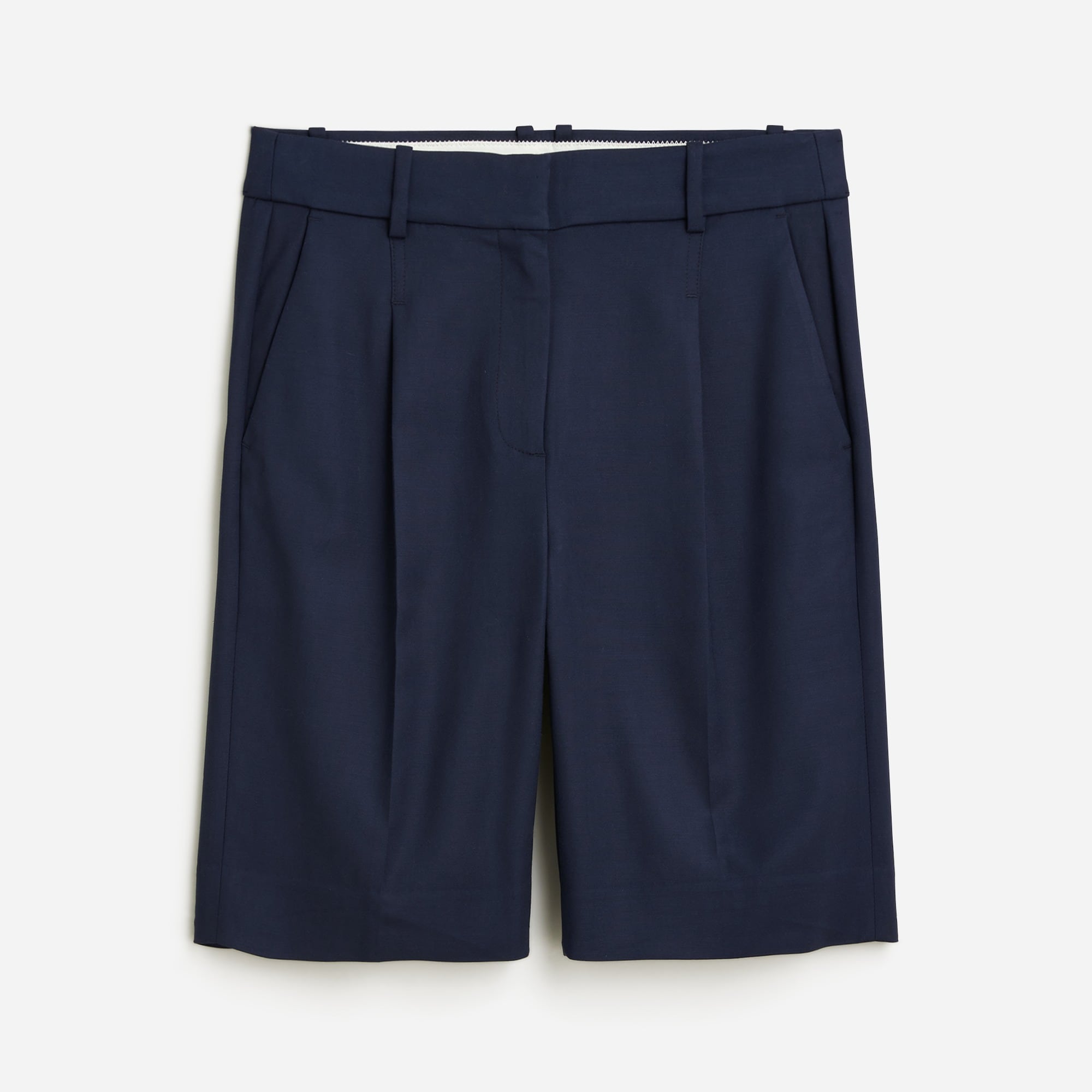 womens High-rise trouser short in city twill