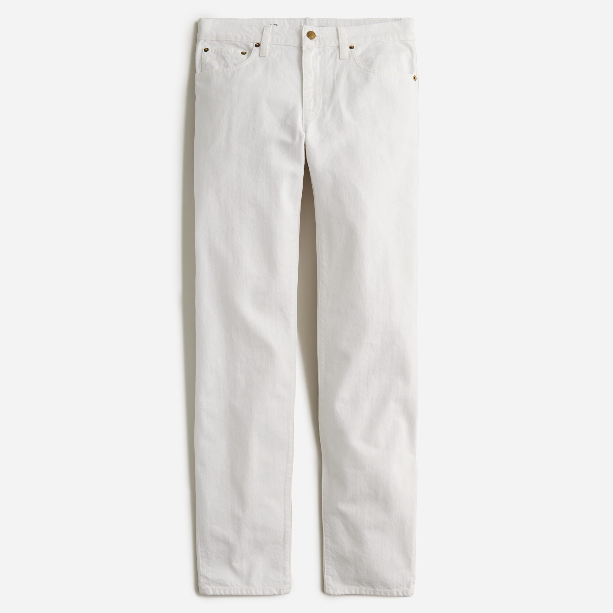 Slouchy-straight dad jean in white wash
