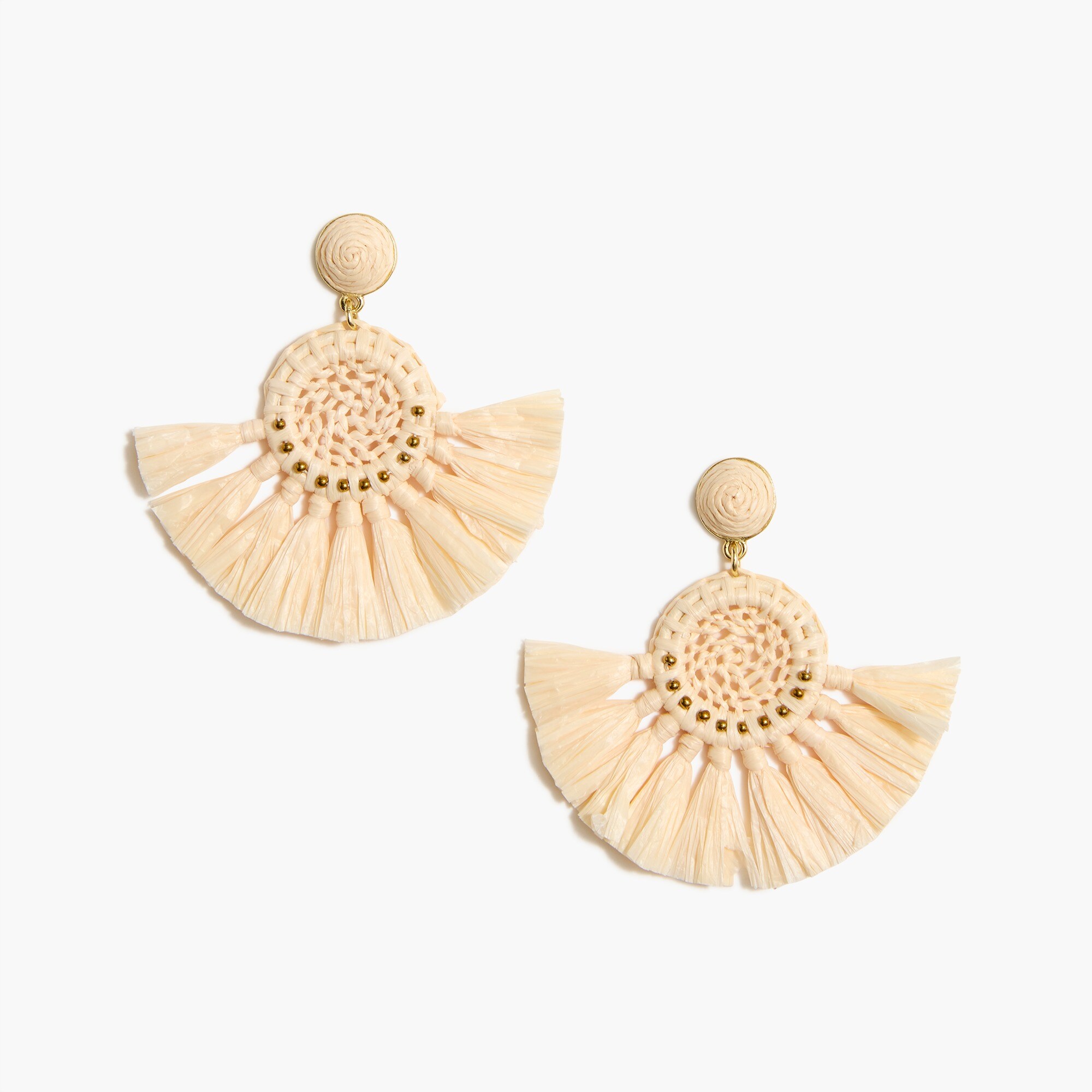 Fan statement earrings