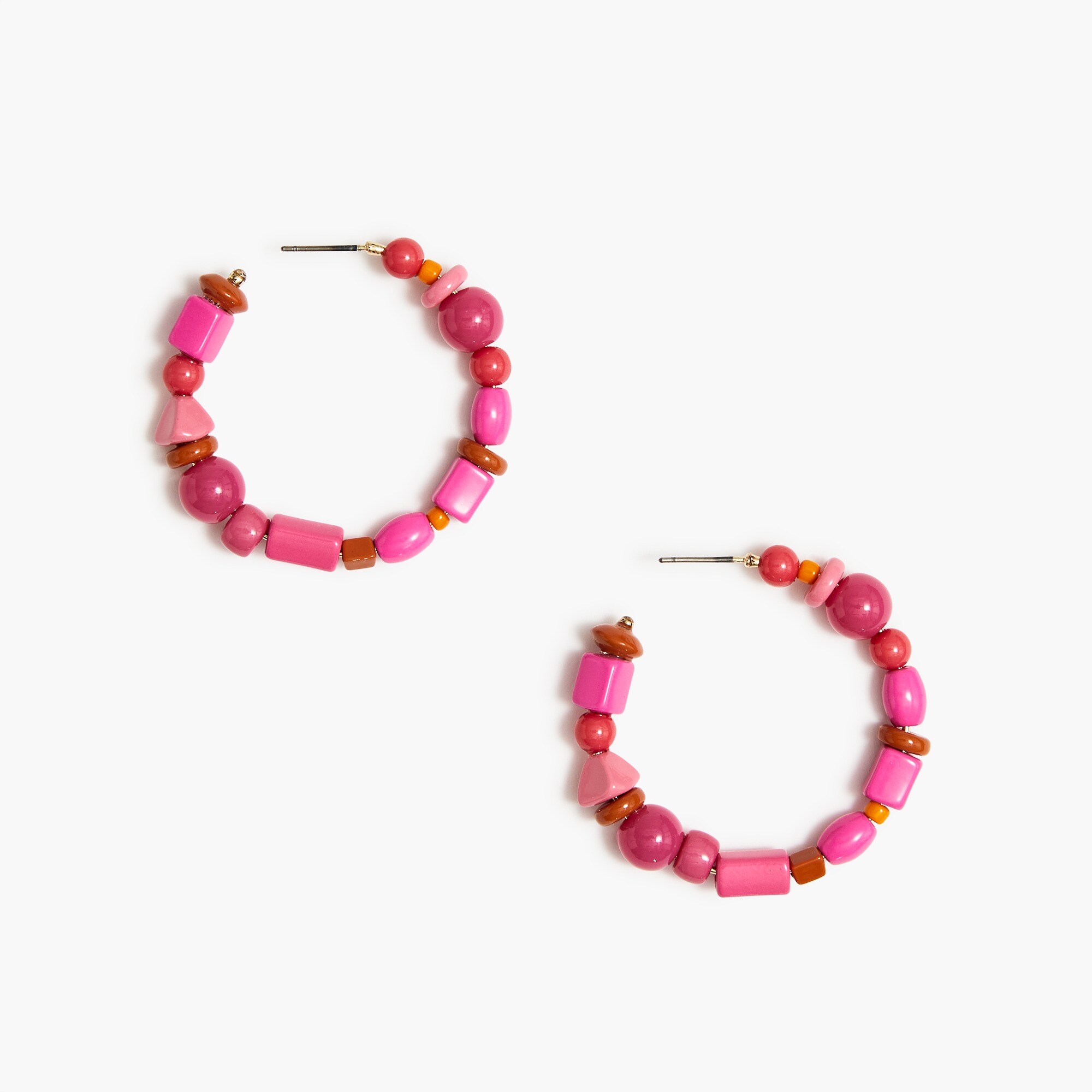 Multibead hoop earrings