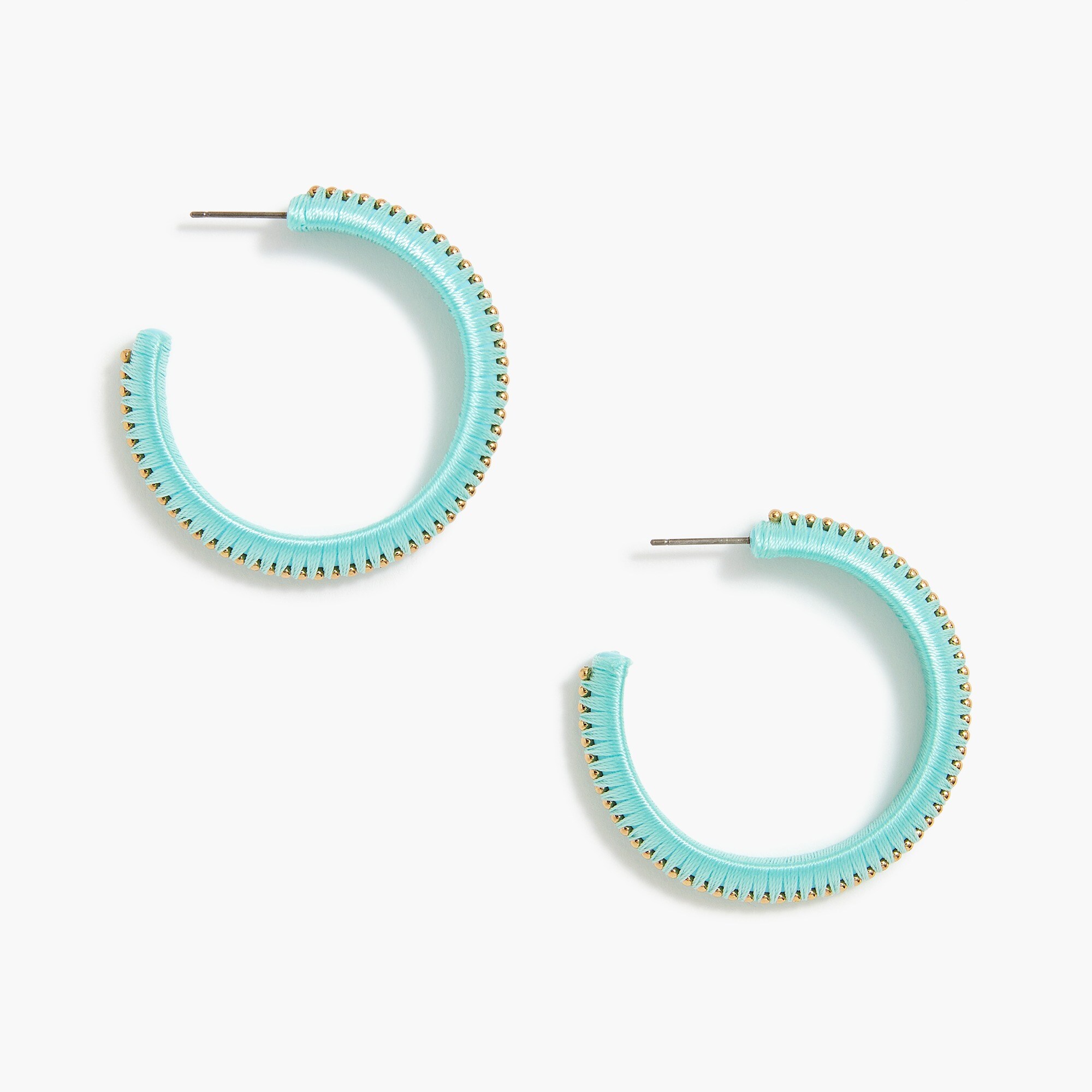 Wrapped hoop earrings
