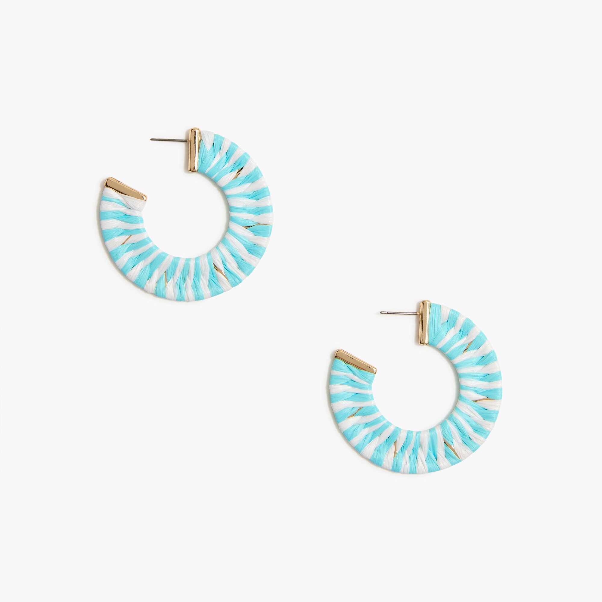 Wrapped hoop earrings