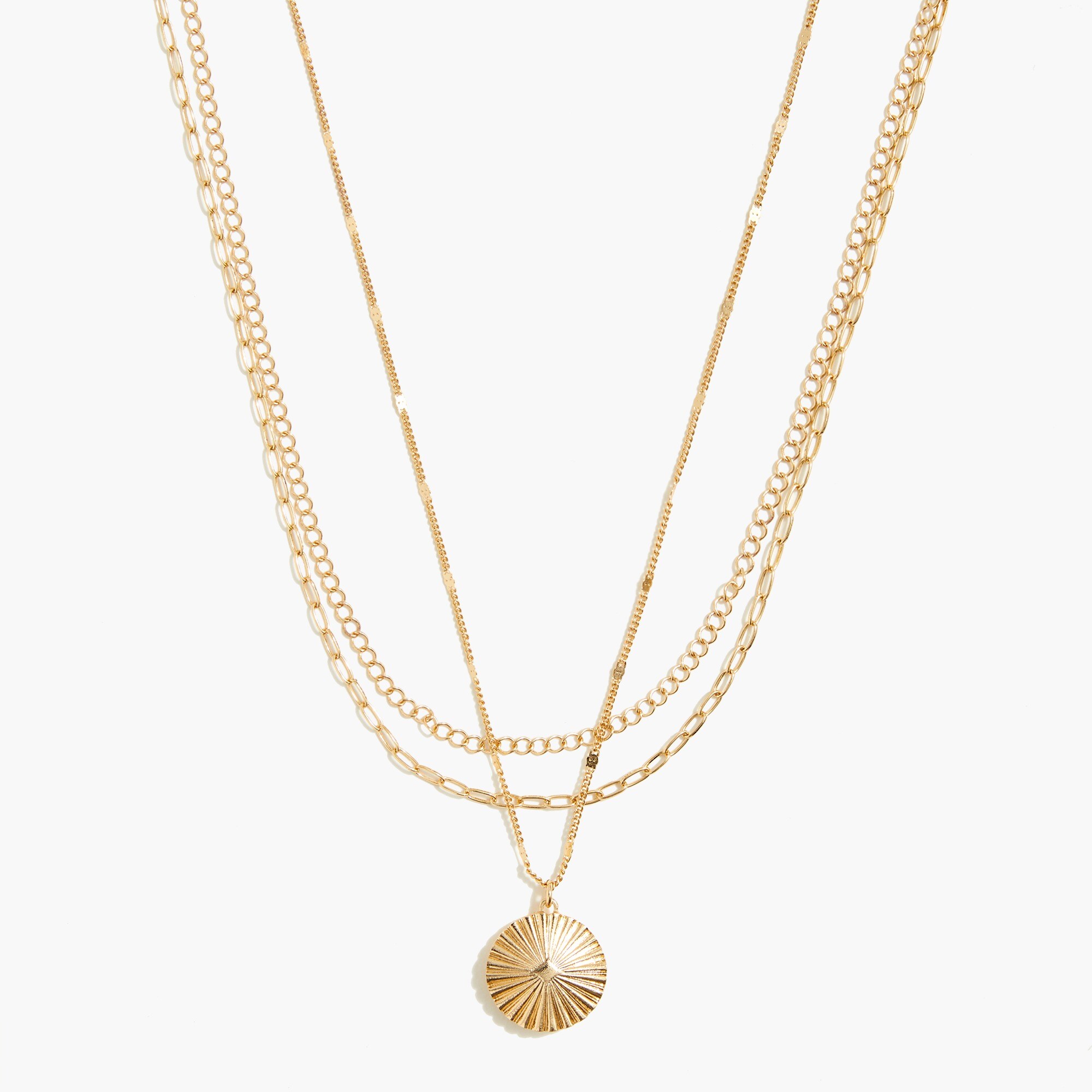 Layered pendant necklace