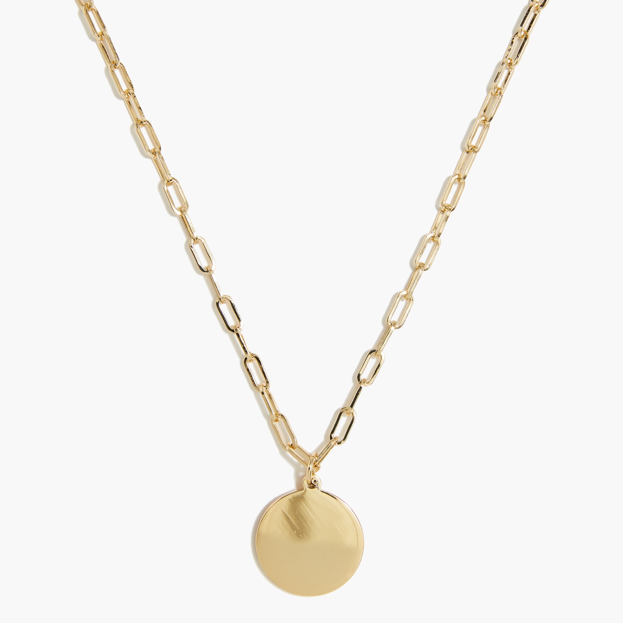 Coin pendant necklace